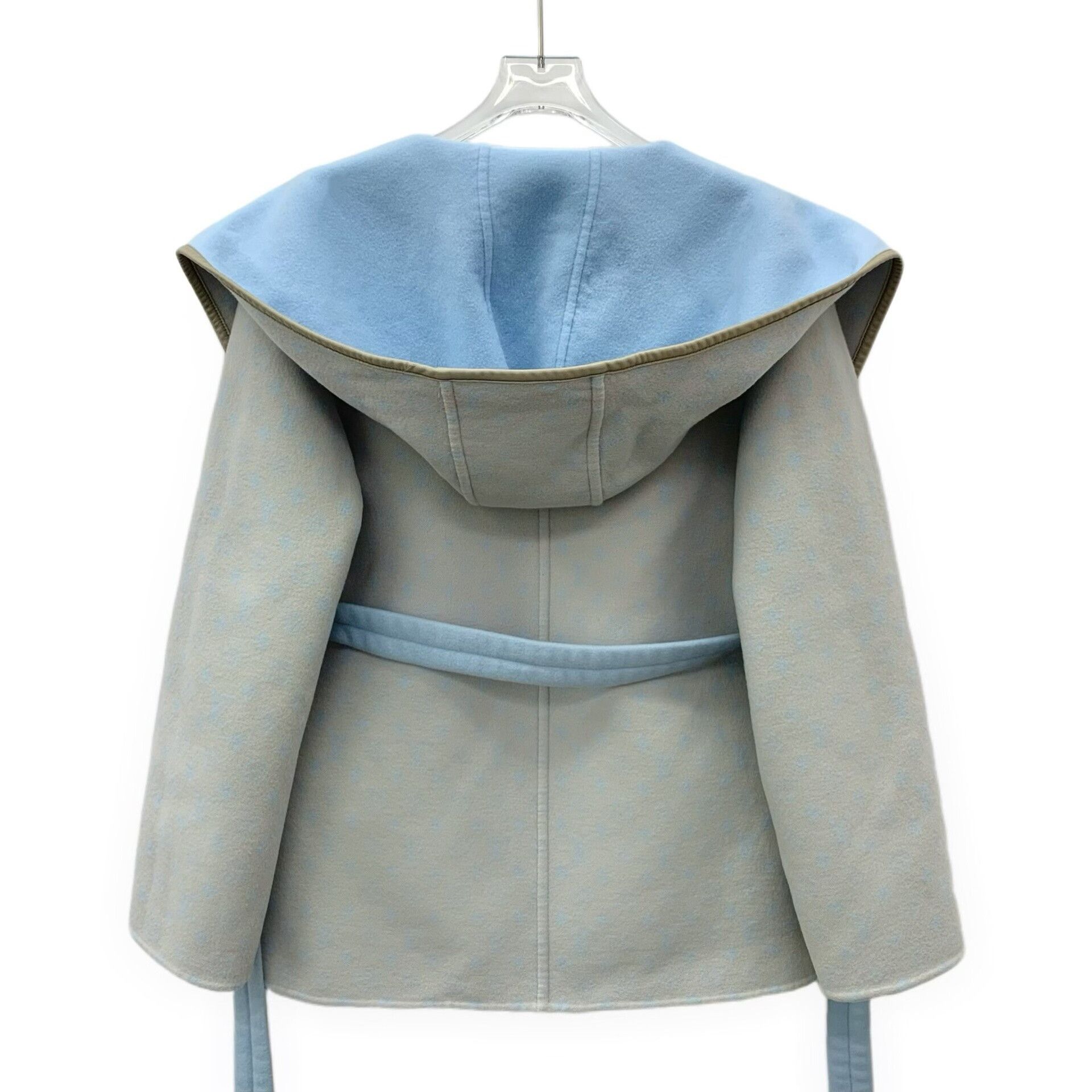 Louis Vuitton Louis Vuitton Monogram Lining Hooded Wool Coat 34 Size XS / US 0-2 / IT 36-38 - 5 Thumbnail