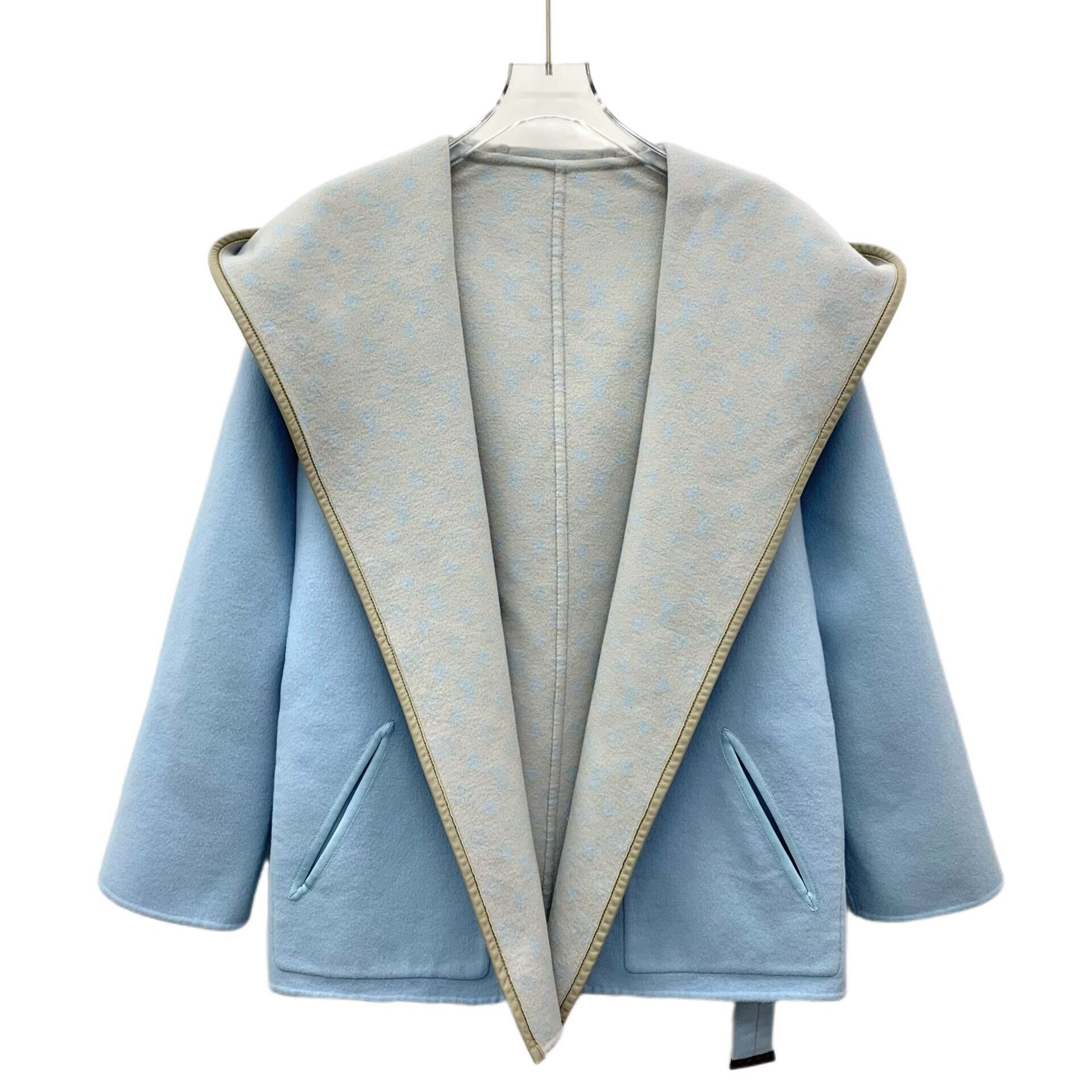 Louis Vuitton Louis Vuitton Monogram Lining Hooded Wool Coat 34 Size XS / US 0-2 / IT 36-38 - 2 Thumbnail