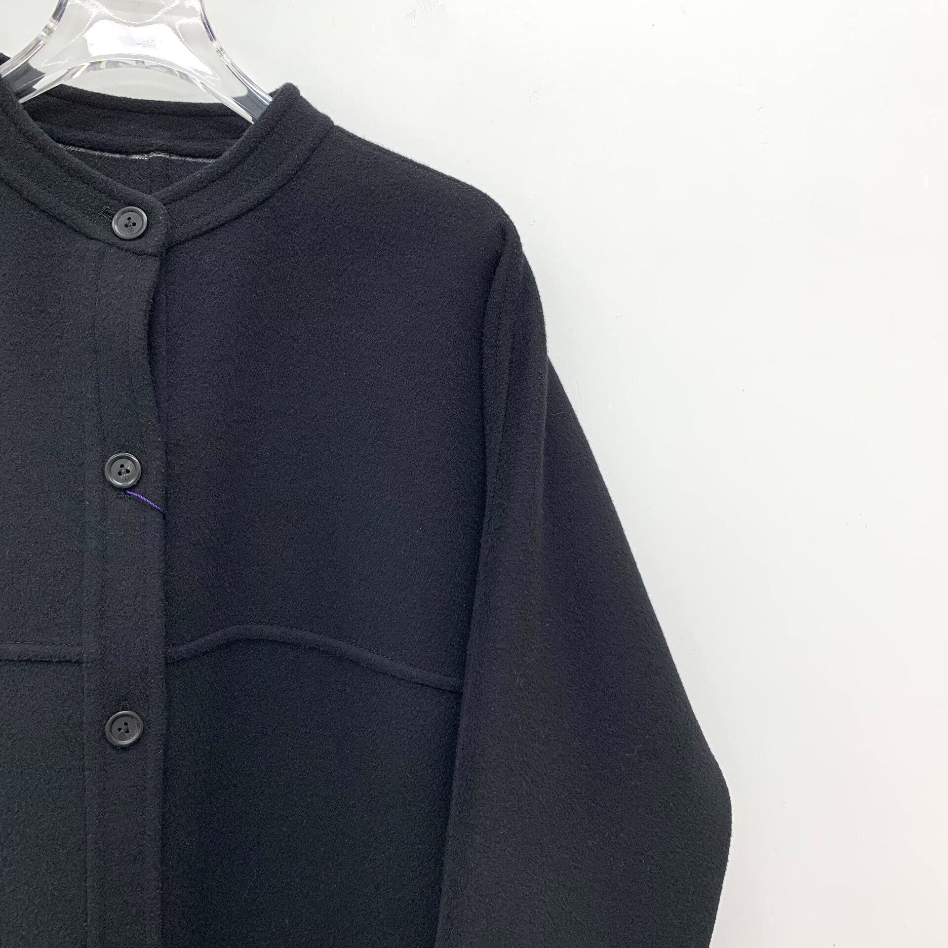 Louis Vuitton Louis Vuitton Damier Trim Wool Coat FR 32 Size XXS / US 00 / IT 34 - 4 Thumbnail