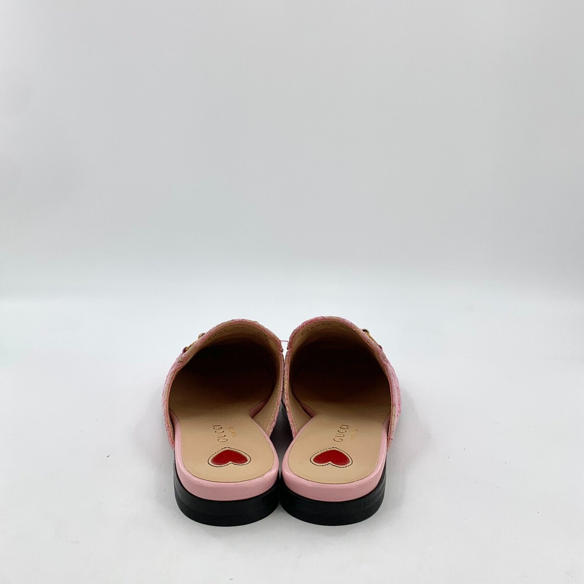 Gucci Gucci Pink Floral Lace Horsebit Mules 35 Size US 5 / IT 35 - 5 Thumbnail