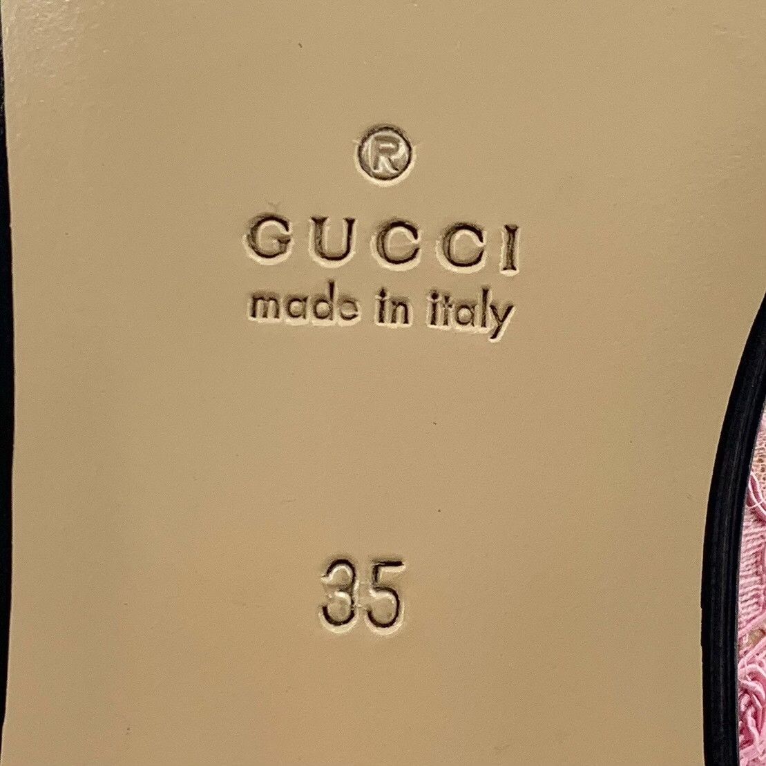 Gucci Gucci Pink Floral Lace Horsebit Mules 35 Size US 5 / IT 35 - 7 Thumbnail
