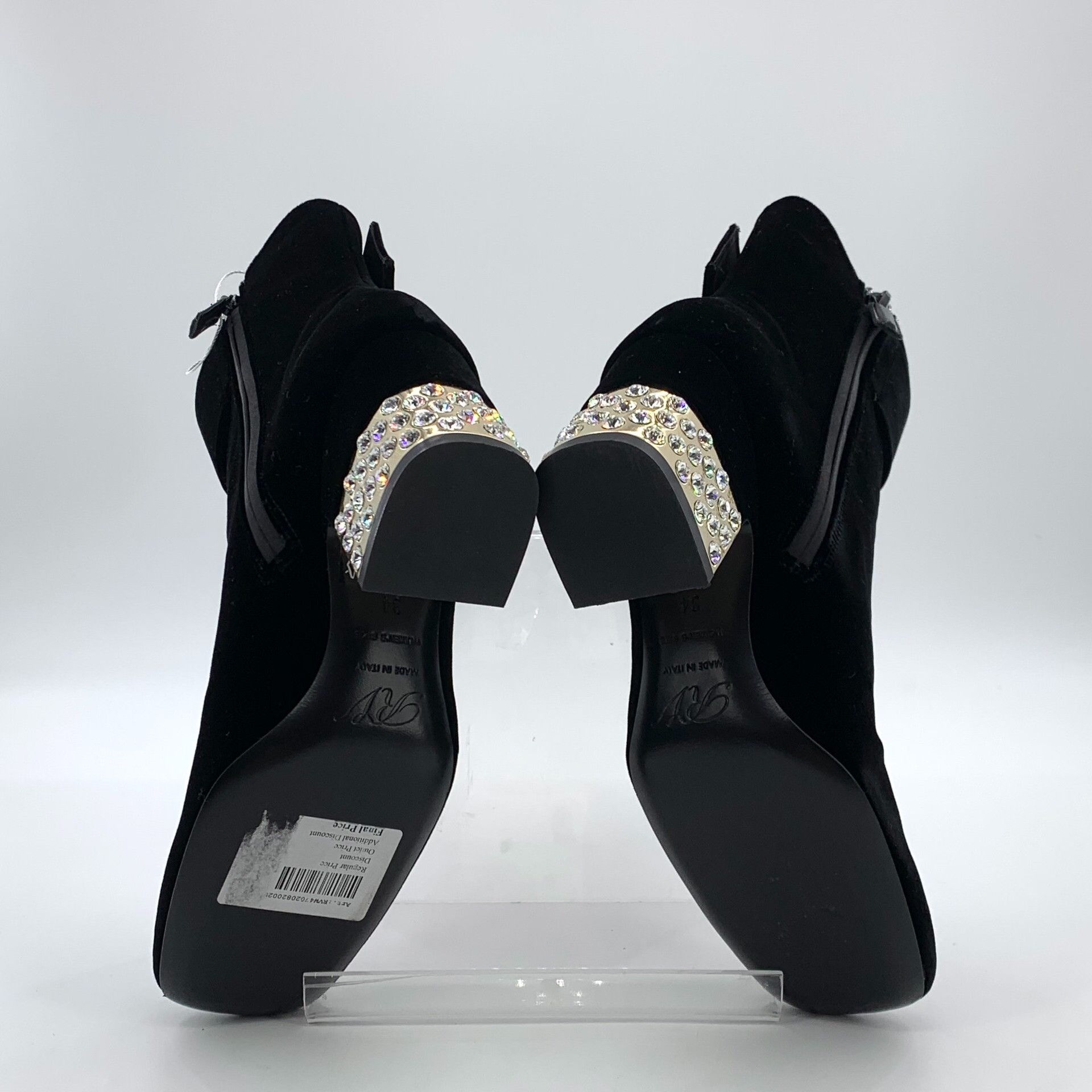 Roger Vivier Roger Vivier Crystal Buckle Suede Boots 34 Size US 4 / IT 34 - 6 Thumbnail