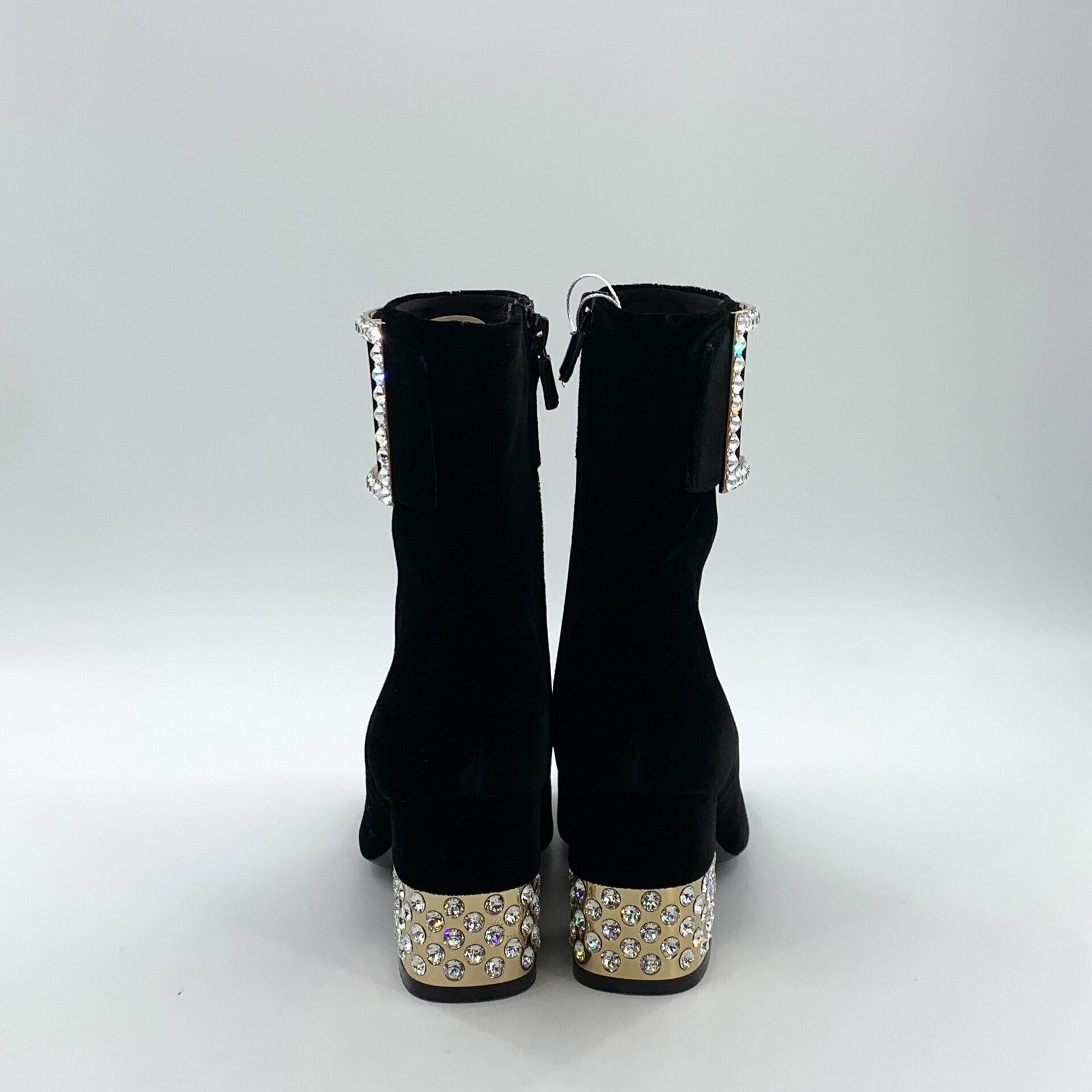 Roger Vivier Roger Vivier Crystal Buckle Suede Boots 34 Size US 4 / IT 34 - 5 Thumbnail