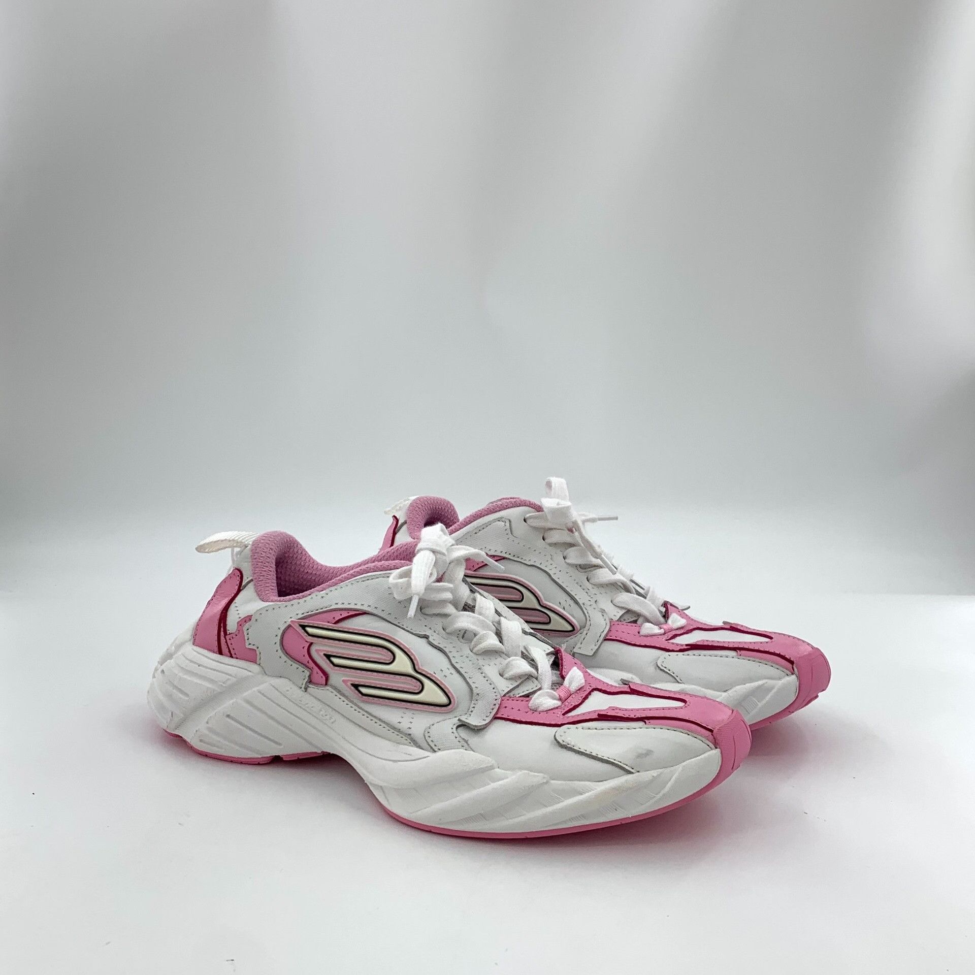 Balenciaga Balenciaga Pink Monday Low-Top Sneakers 39 Size US 9 / IT 39 - 3 Thumbnail