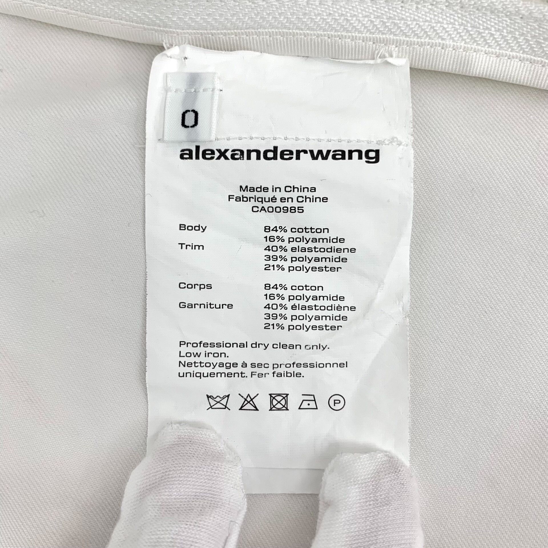 Alexander Wang Alexander Wang White Logo Elastic Waistband Pants 0 Size 25" / US 0 / IT 36 - 8 Thumbnail