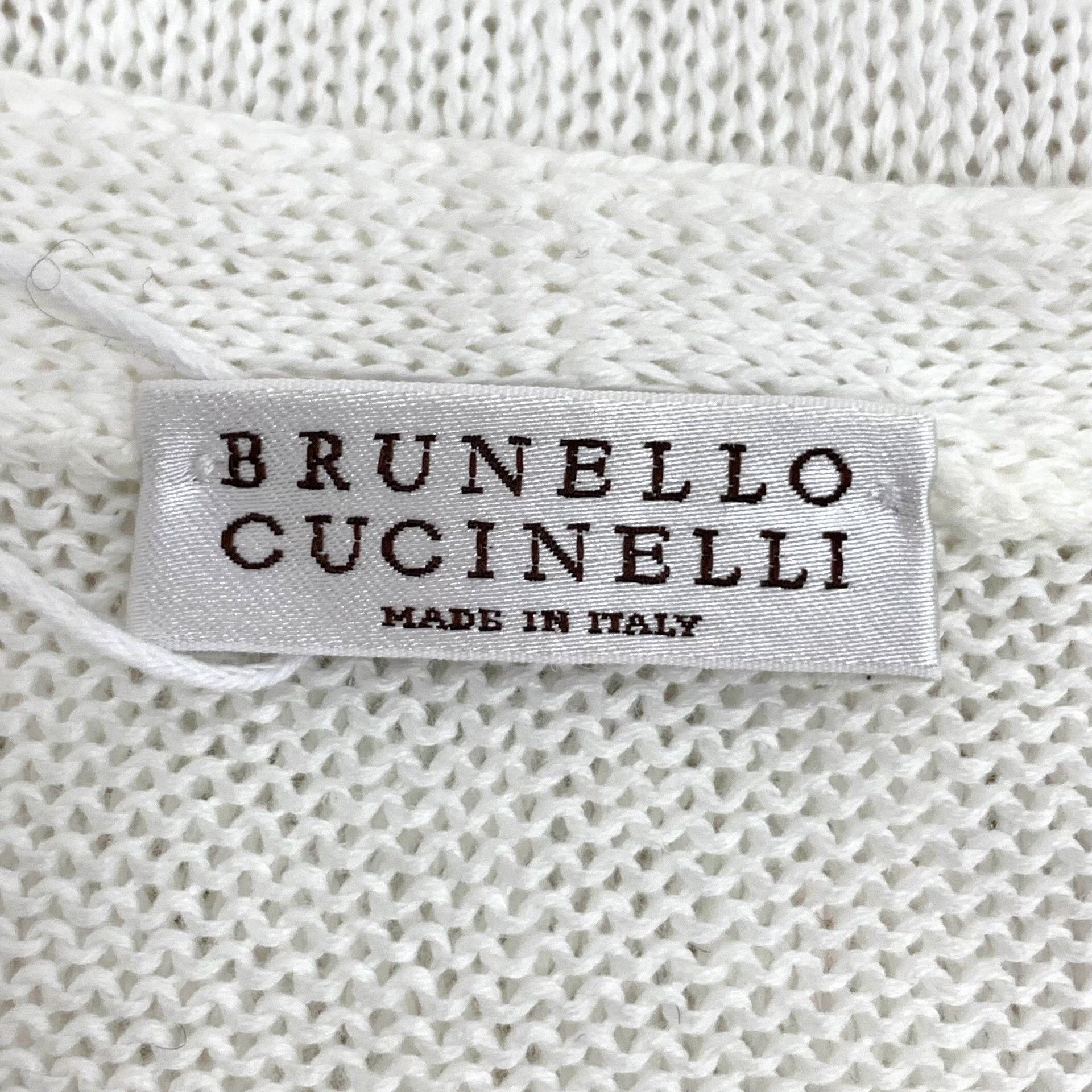 Brunello Cucinelli Brunello Cucinelli Monili V-Neck Knit Sweater S Size S / US 4 / IT 40 - 6 Thumbnail