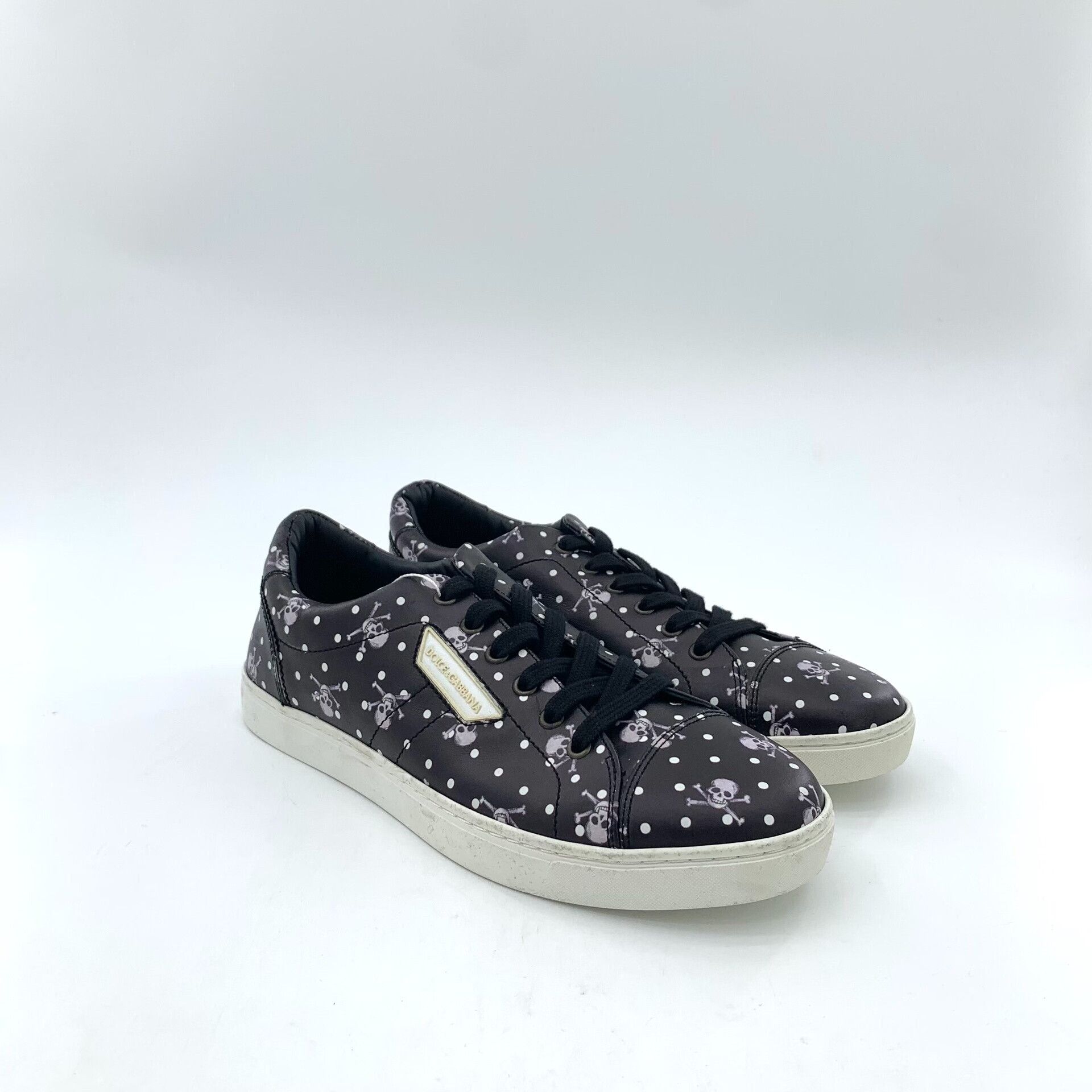 Dolce & Gabbana Dolce & Gabbana Skull Polka Dot Sneakers 41 Size US 8 / EU 41 - 3 Thumbnail
