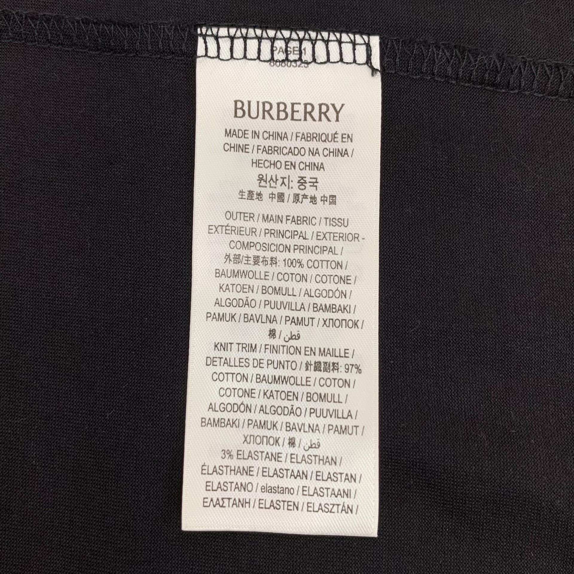 Burberry Burberry Check Pocket T-Shirt S Size US S / EU 44-46 / 1 - 7 Thumbnail