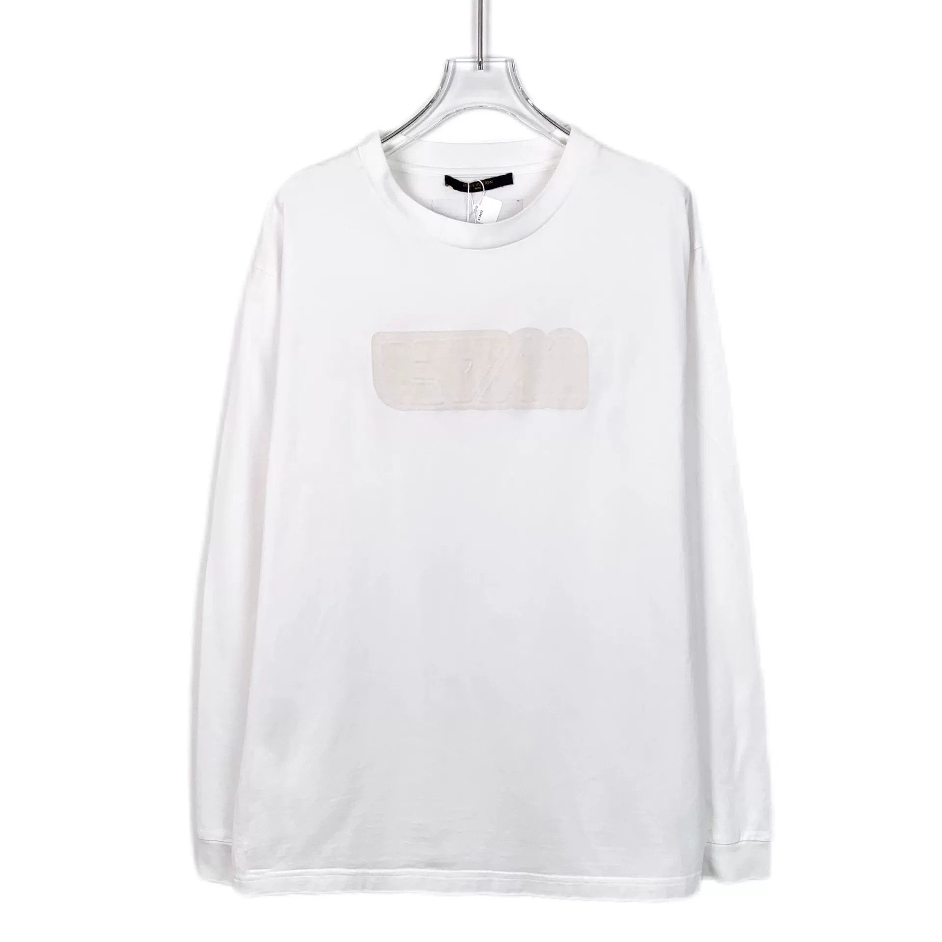 Louis Vuitton Louis Vuitton White Logo Print Sweatshirt L Size US L / EU 52-54 / 3 - 2 Thumbnail