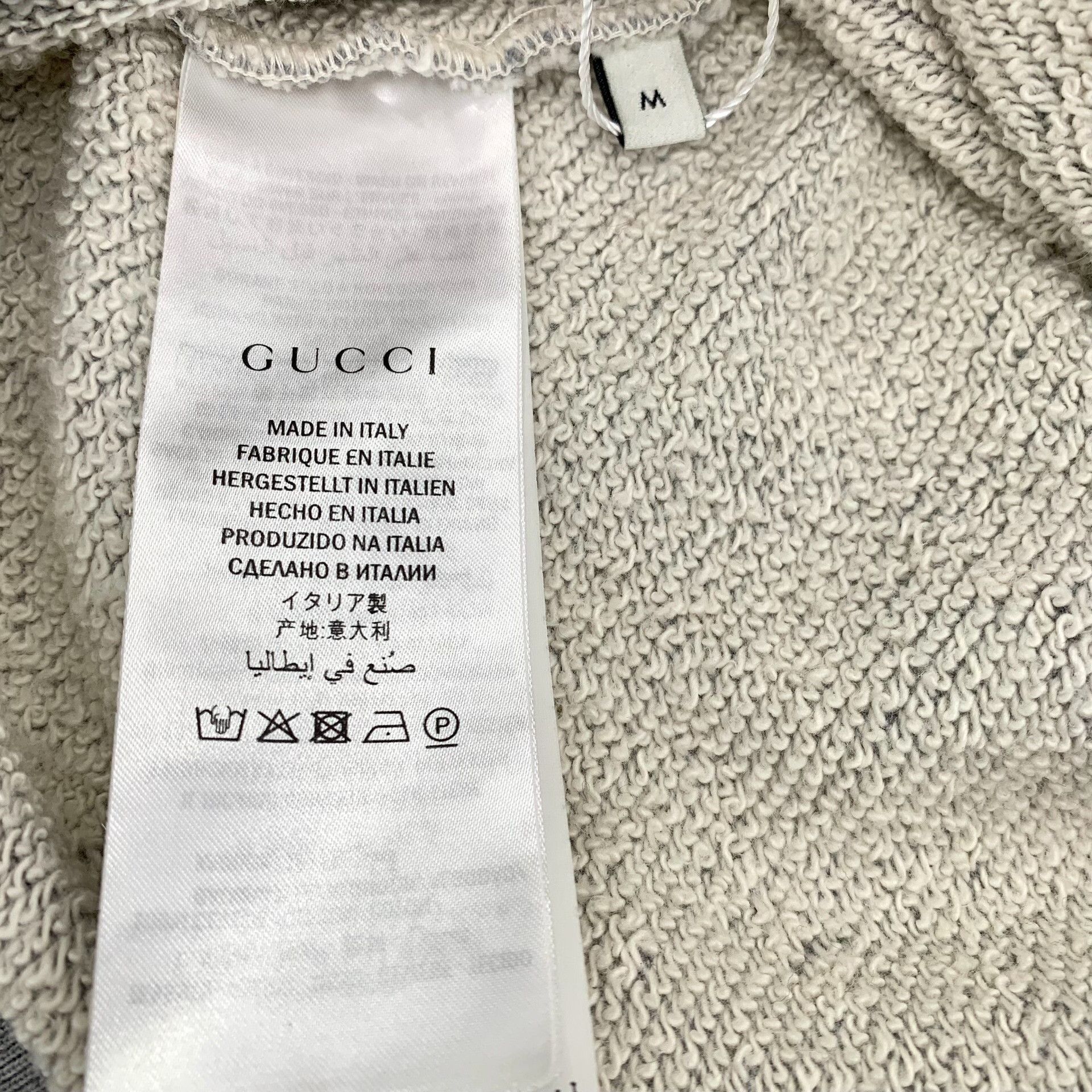 Gucci Gucci Bow Logo Zip-Up Hoodie Gray M Size US M / EU 48-50 / 2 - 8 Thumbnail