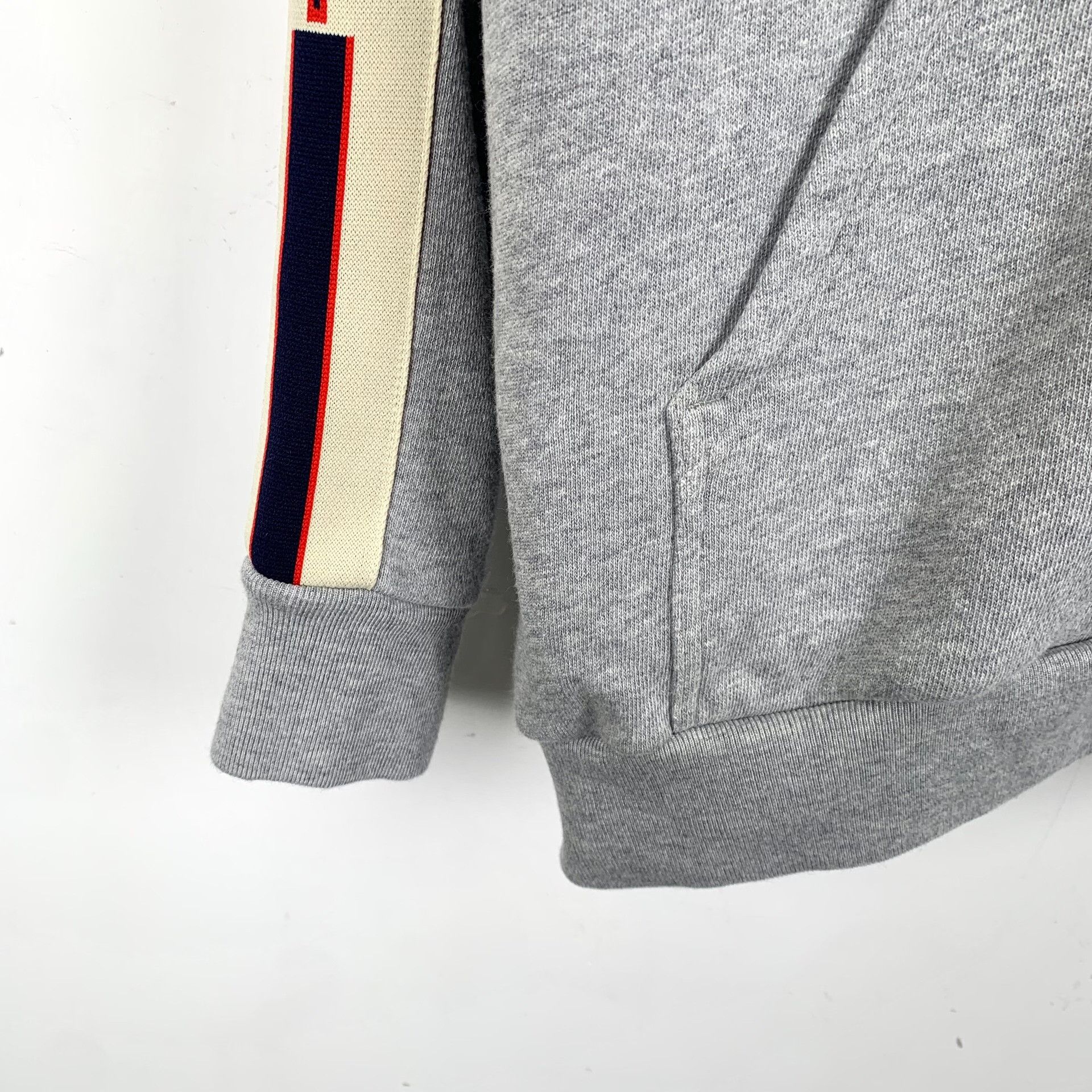 Gucci Gucci Bow Logo Zip-Up Hoodie Gray M Size US M / EU 48-50 / 2 - 6 Thumbnail