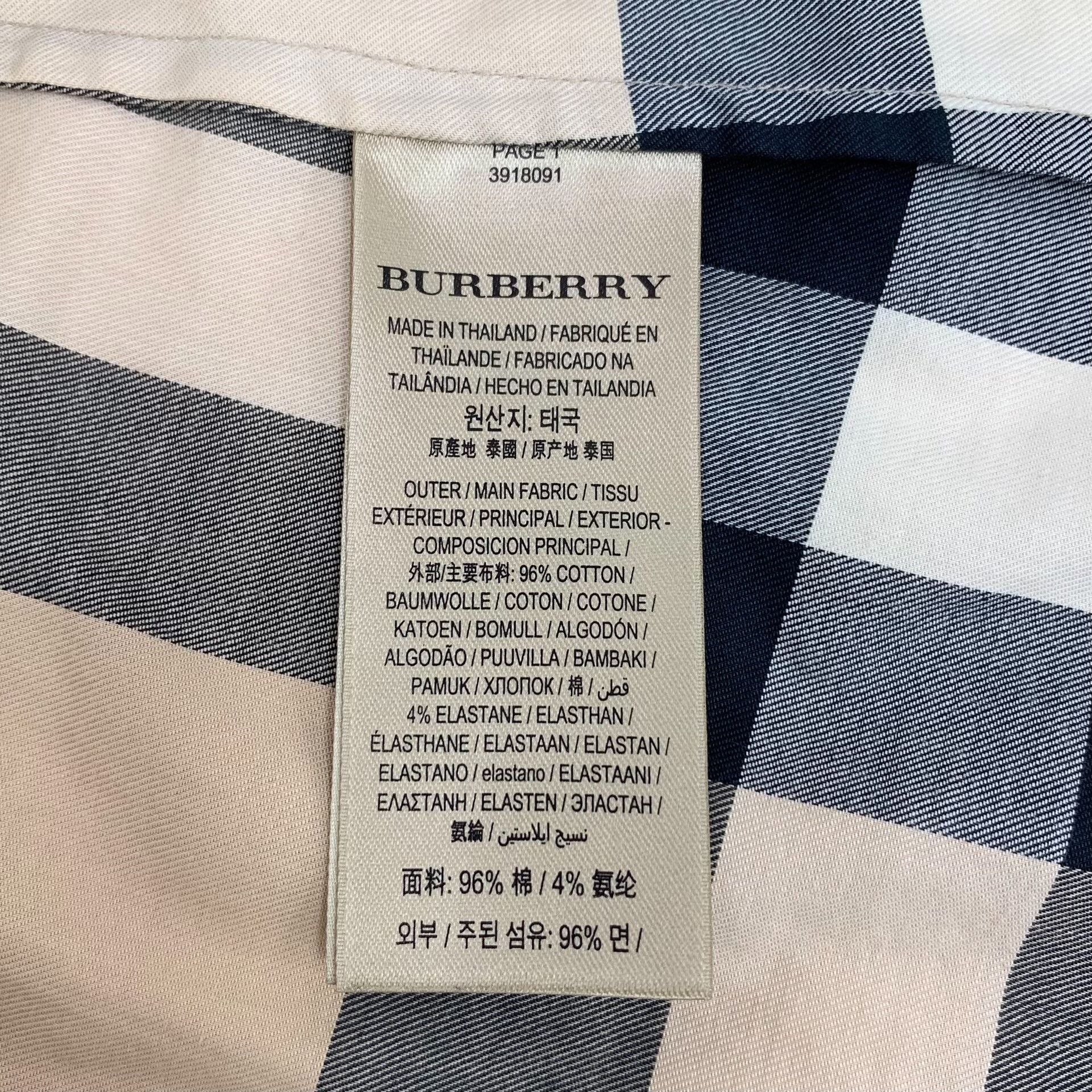 Burberry Burberry Classic Check Cotton Shirt US XS Size US XS / EU 42 / 0 - 7 Thumbnail