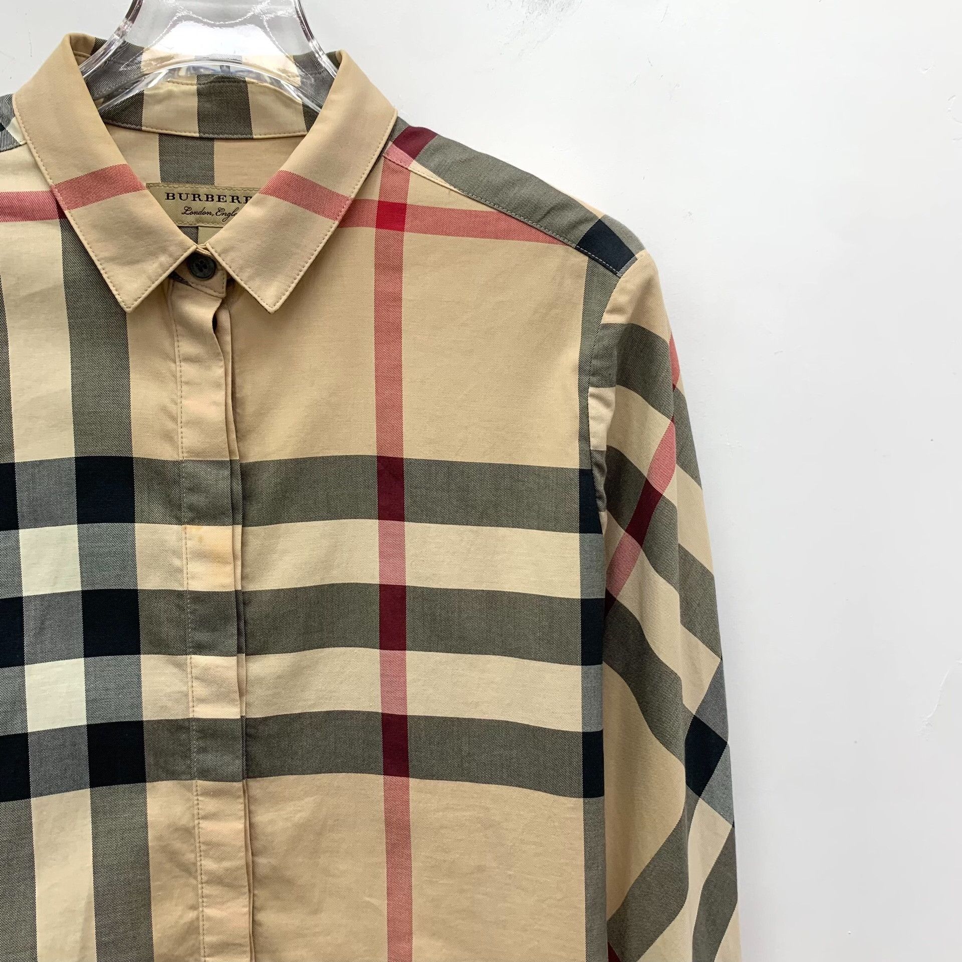 Burberry Burberry Classic Check Cotton Shirt US XS Size US XS / EU 42 / 0 - 4 Thumbnail