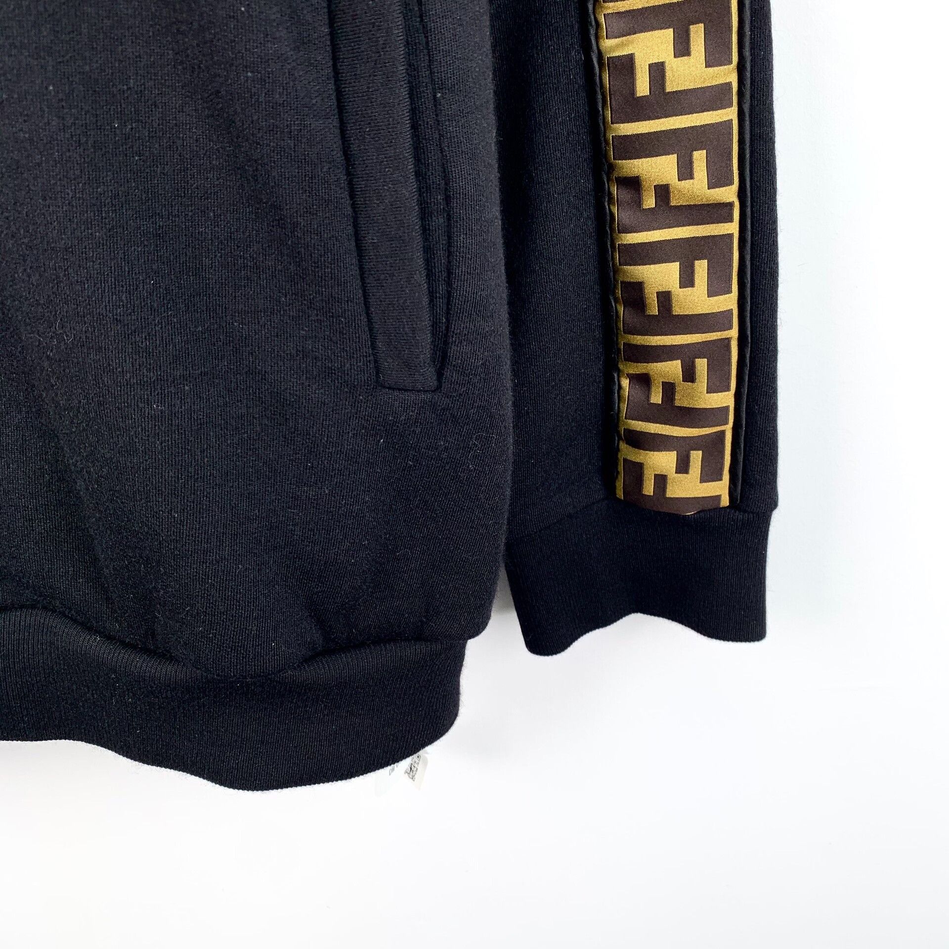 Fendi Fendi FF Logo Tape Hooded Sweatshirt Size 52 Size US L / EU 52-54 / 3 - 6 Thumbnail