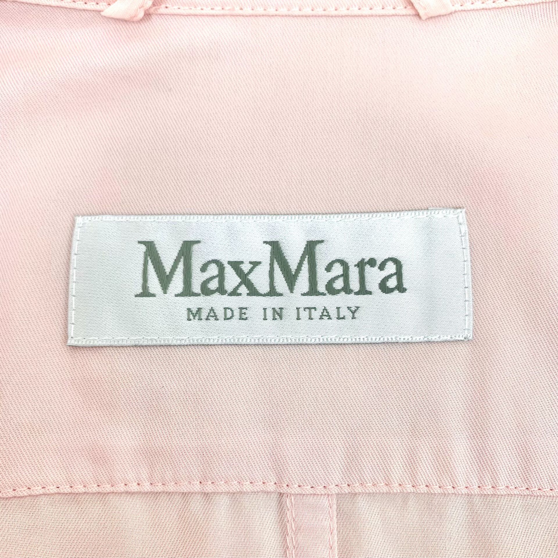 Max Mara Max Mara Pink Cotton Belted Jacket Size IT 42 Size M / US 6-8 / IT 42-44 - 6 Thumbnail
