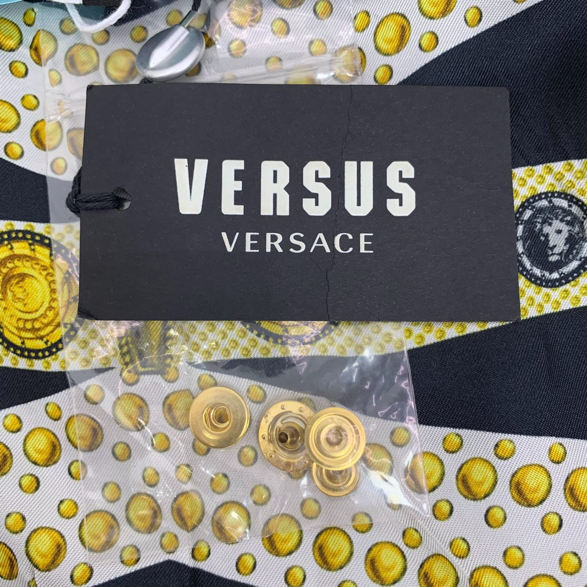 Versus Versace Versus Versace Quilted Gold Logo Jacket 46 Size US S / EU 44-46 / 1 - 6 Thumbnail