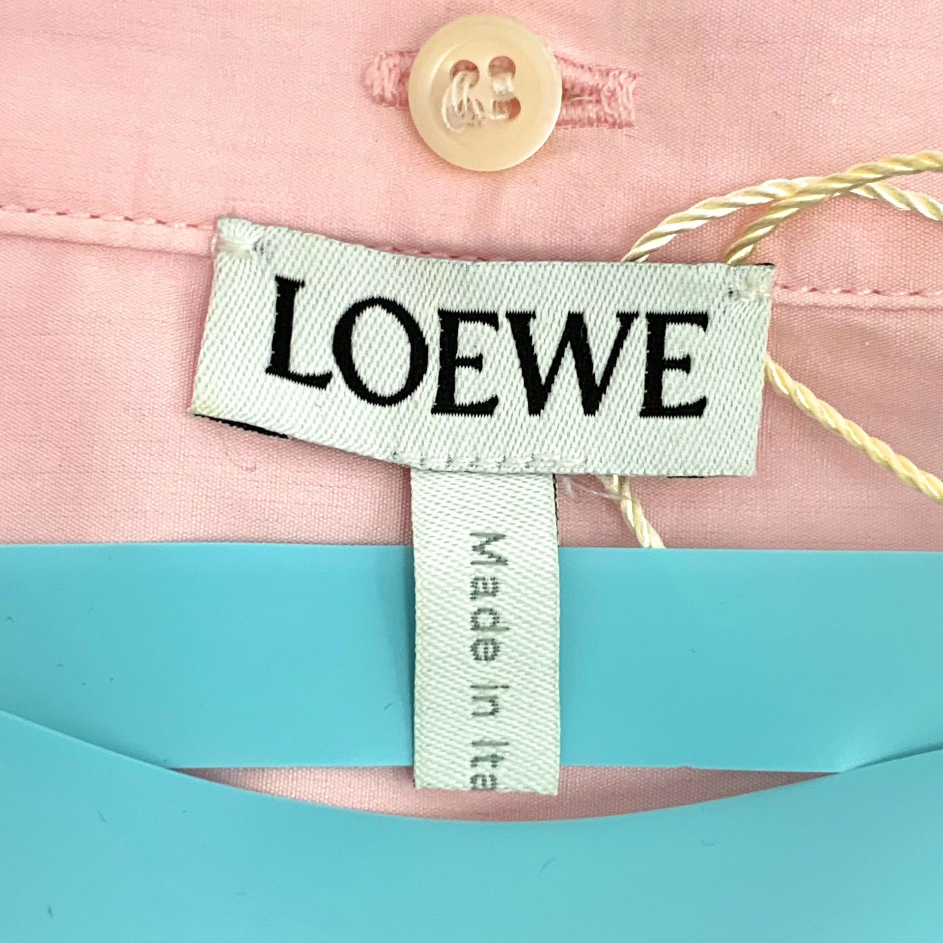 Loewe Loewe Pink Contrast Collar Embroidered Shirt 38 Size S / US 4 / IT 40 - 7 Thumbnail