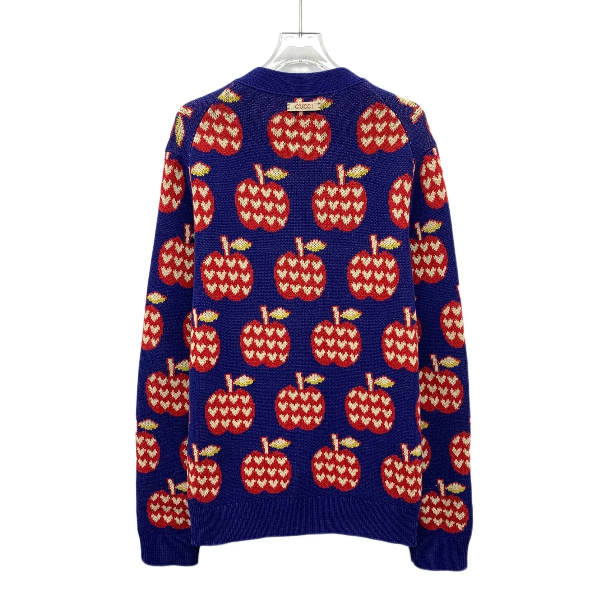 Gucci Gucci Apple Intarsia Knit Cardigan Size S Size US S / EU 44-46 / 1 - 3 Thumbnail