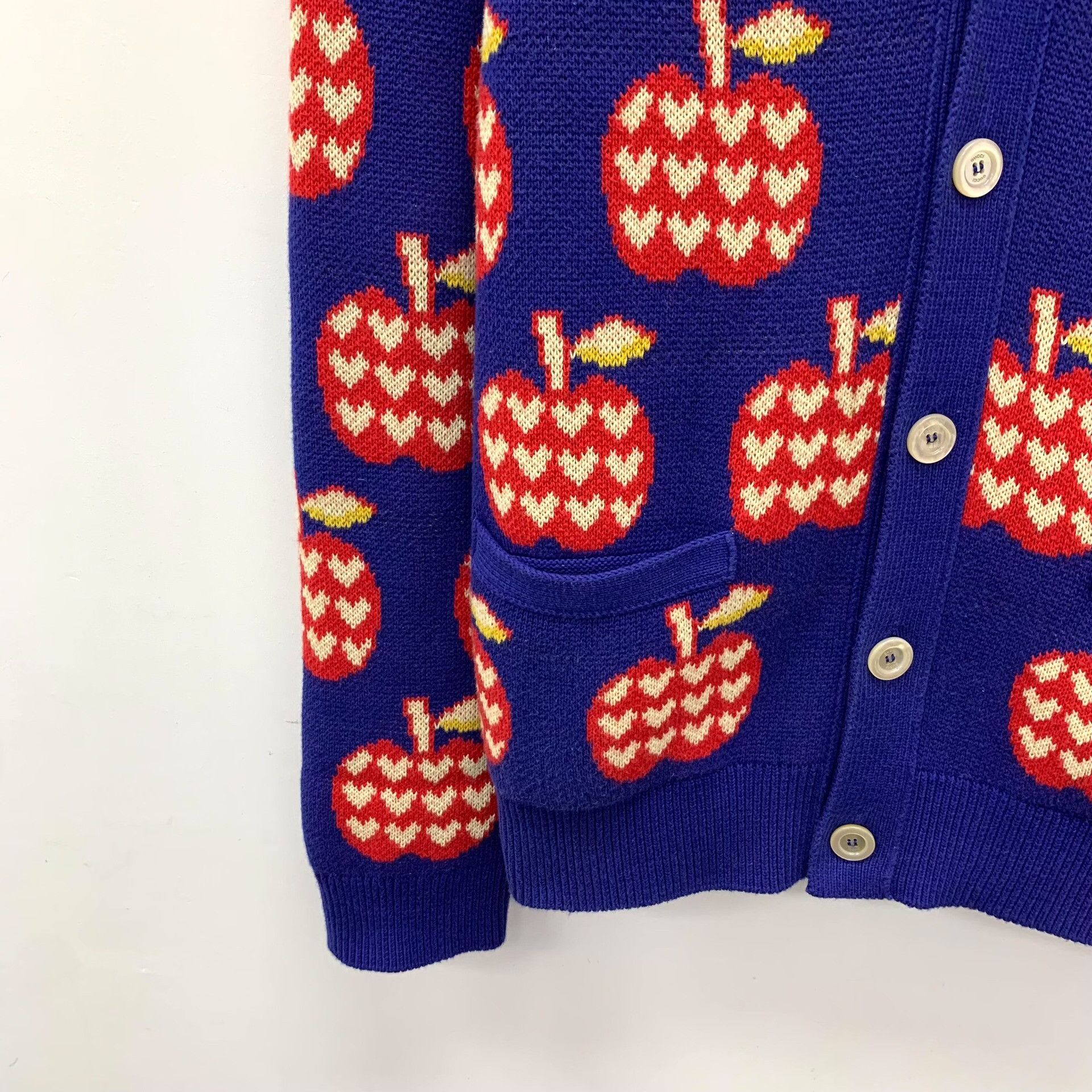 Gucci Gucci Apple Intarsia Knit Cardigan Size S Size US S / EU 44-46 / 1 - 5 Thumbnail