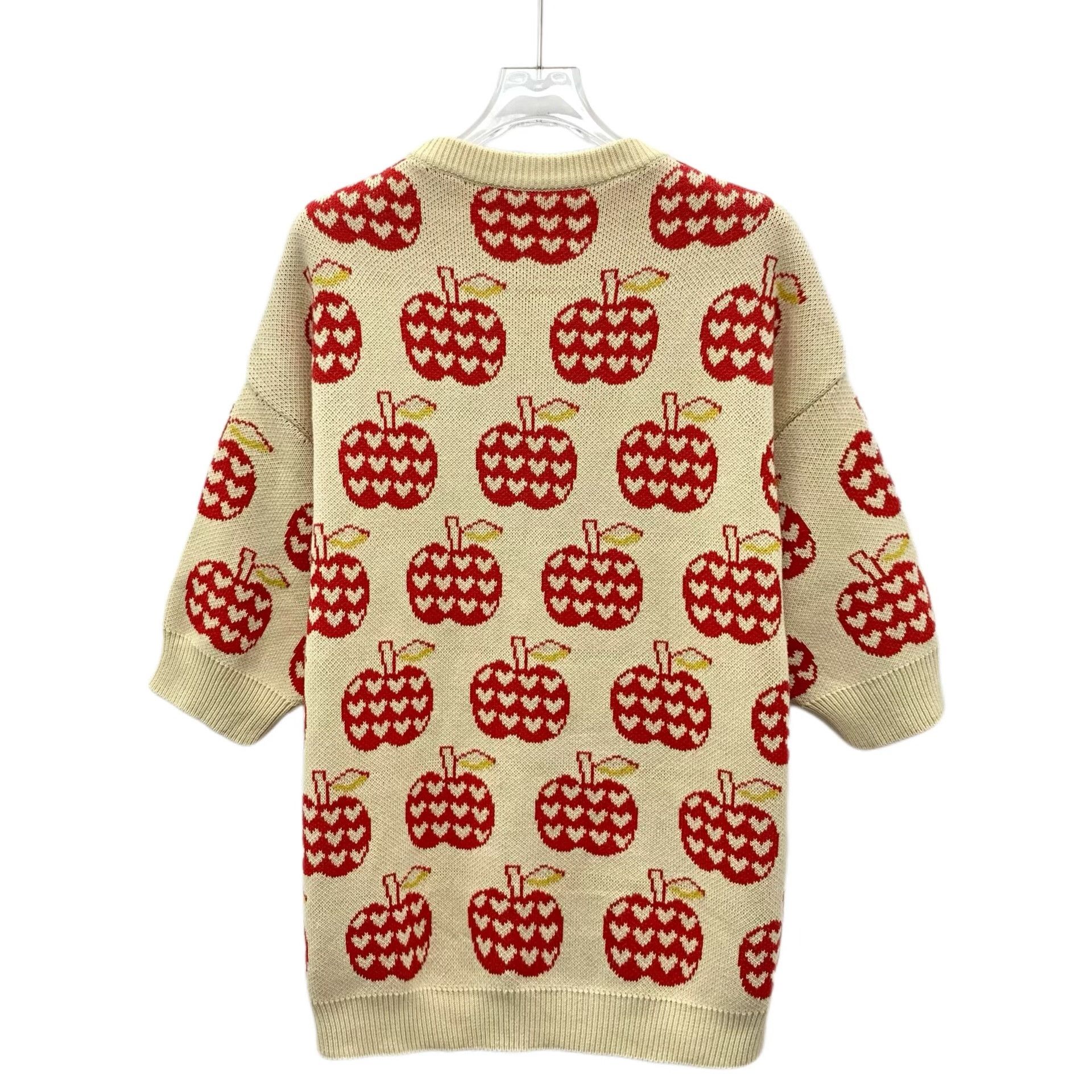 Gucci Gucci Apple Intarsia Knit Sweater Size M Size US M / EU 48-50 / 2 - 3 Thumbnail