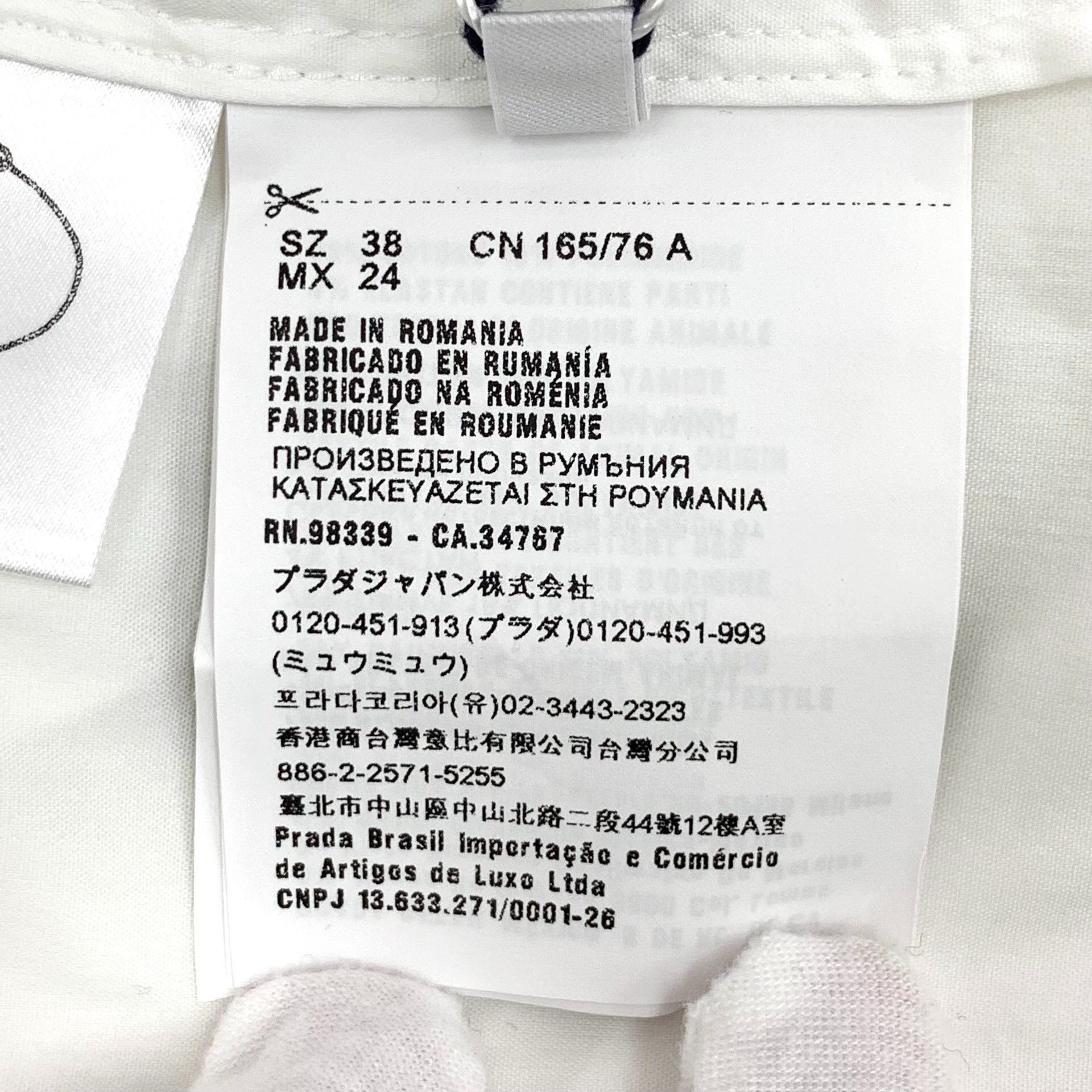 Prada Prada Bow Accent Poplin Shirt 38 Size XS / US 0-2 / IT 36-38 - 9 Thumbnail