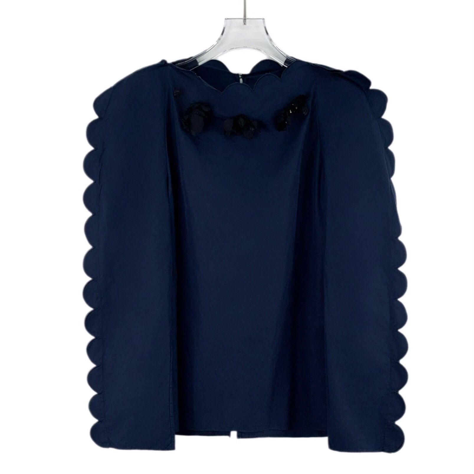 Fendi Fendi Scalloped Trim Bow Back Blouse IT 38 Size XS / US 0-2 / IT 36-38 - 2 Thumbnail