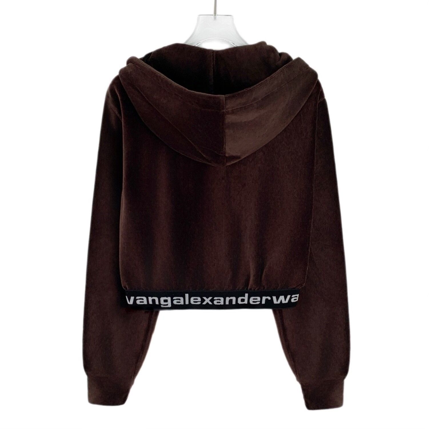 Alexander Wang Alexander Wang Brown Velour Logo Hoodie S Size S / US 4 / IT 40 - 3 Thumbnail