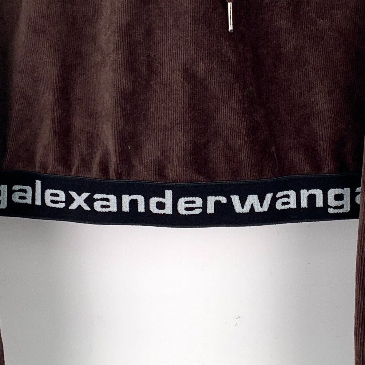 Alexander Wang Alexander Wang Brown Velour Logo Hoodie S Size S / US 4 / IT 40 - 6 Thumbnail