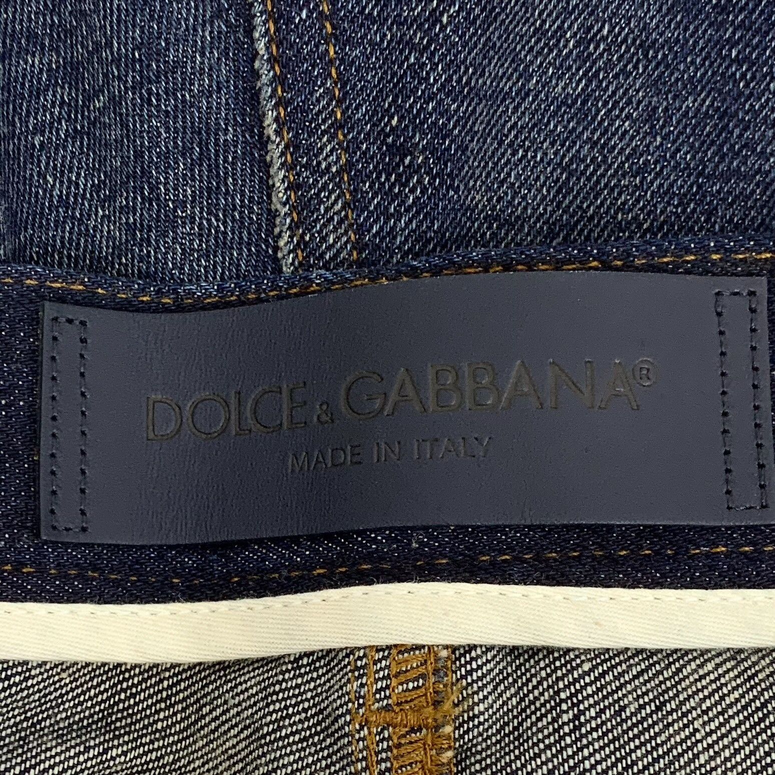 Dolce & Gabbana Dolce & Gabbana Distressed 10 Gold Denim Jeans Size 34 Size US 34 / EU 50 - 7 Thumbnail