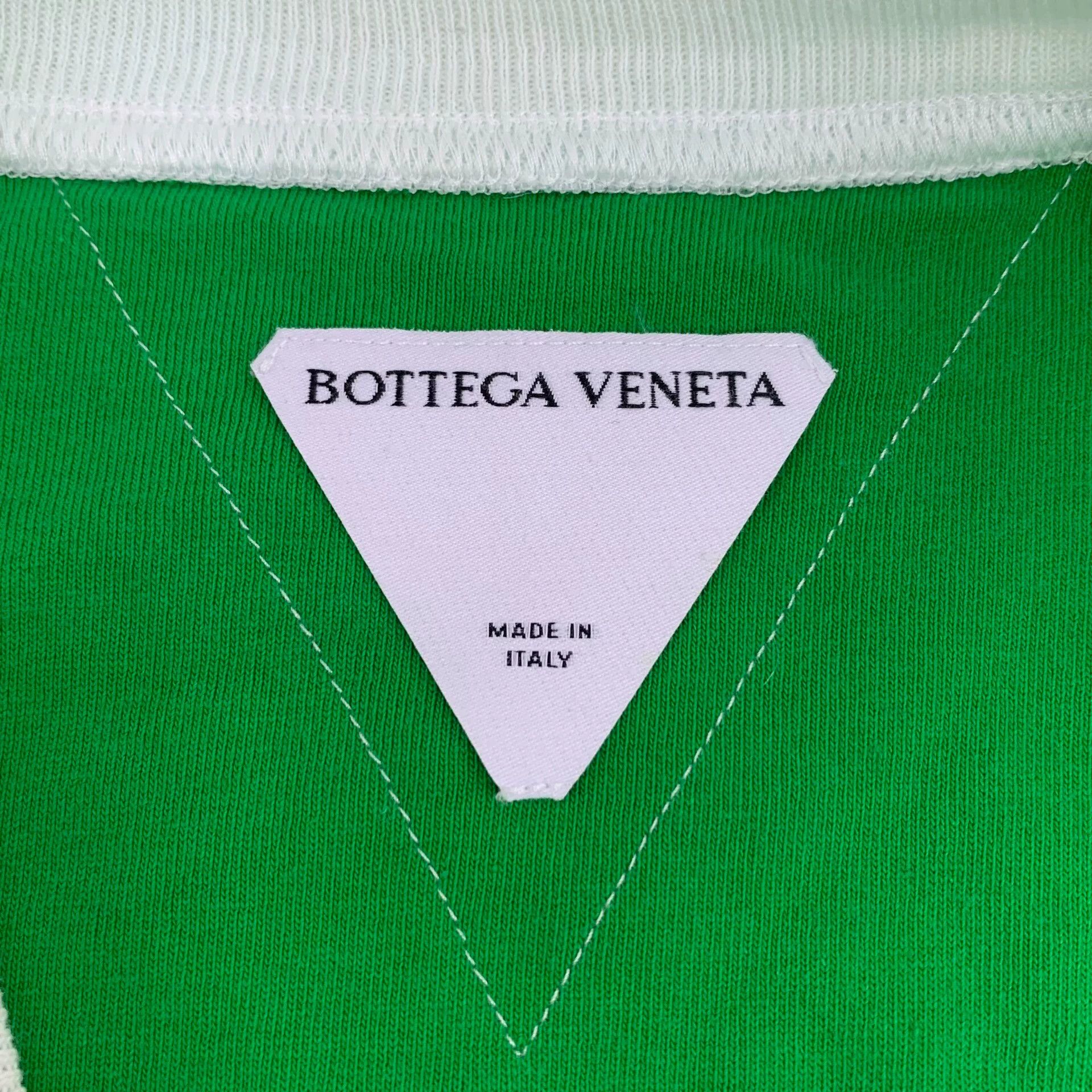 Bottega Veneta Bottega Veneta Light Green Cotton T-Shirt L Size US L / EU 52-54 / 3 - 7 Thumbnail