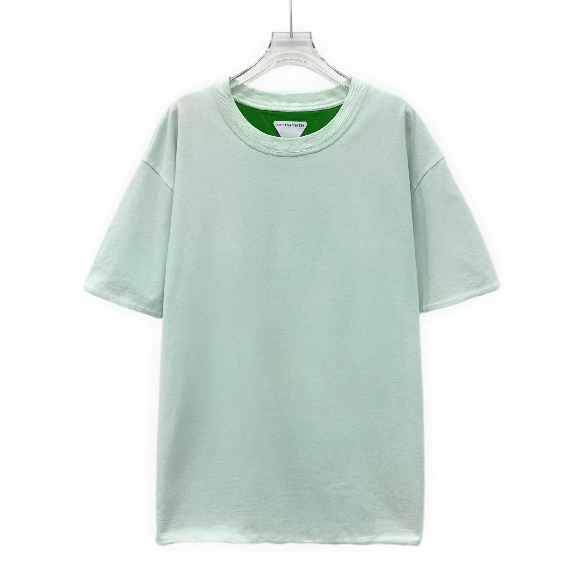 Bottega Veneta Bottega Veneta Light Green Cotton T-Shirt L Size US L / EU 52-54 / 3 - 2 Thumbnail