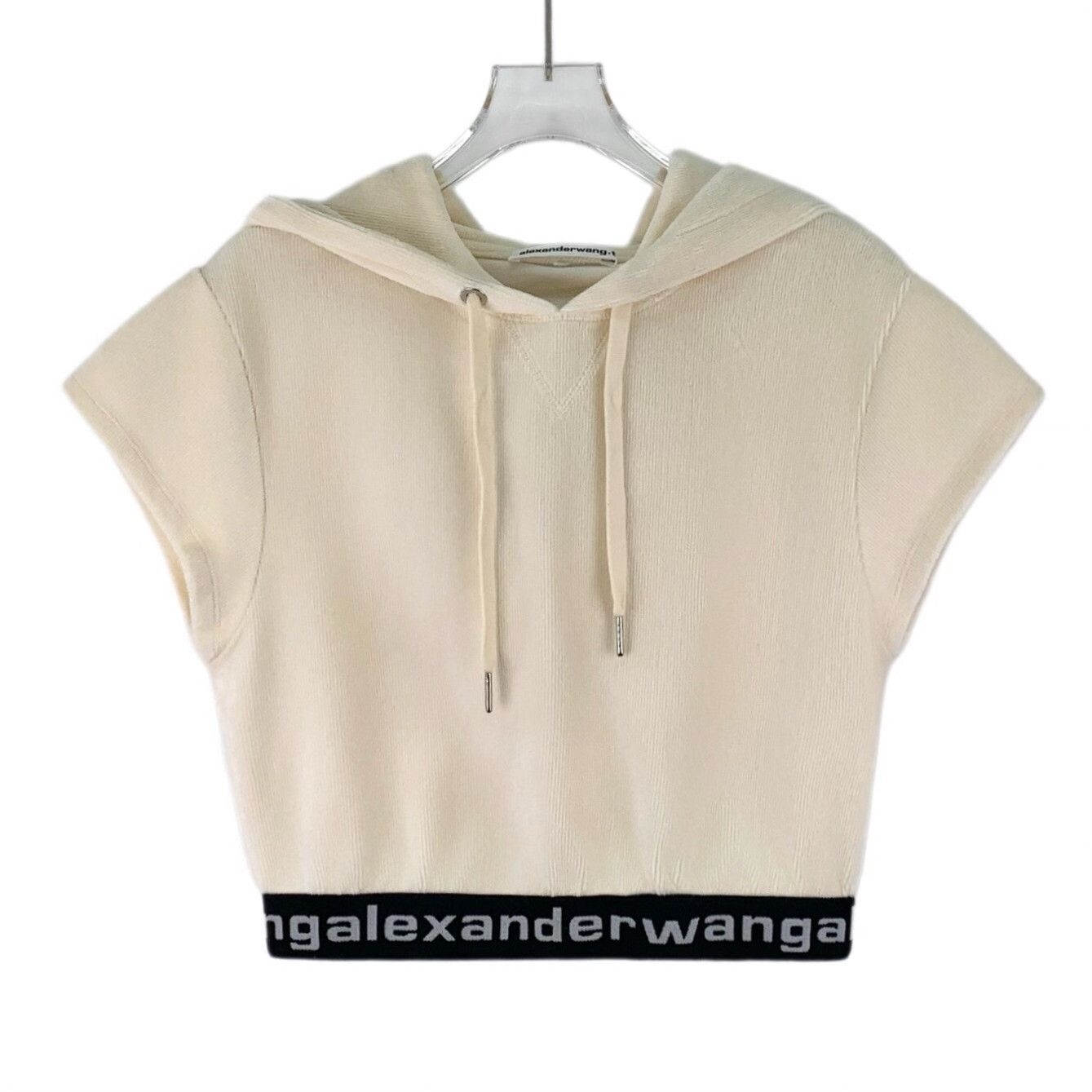 Alexander Wang Alexander Wang Logo Hem Cropped Hoodie S Size S / US 4 / IT 40 - 2 Thumbnail