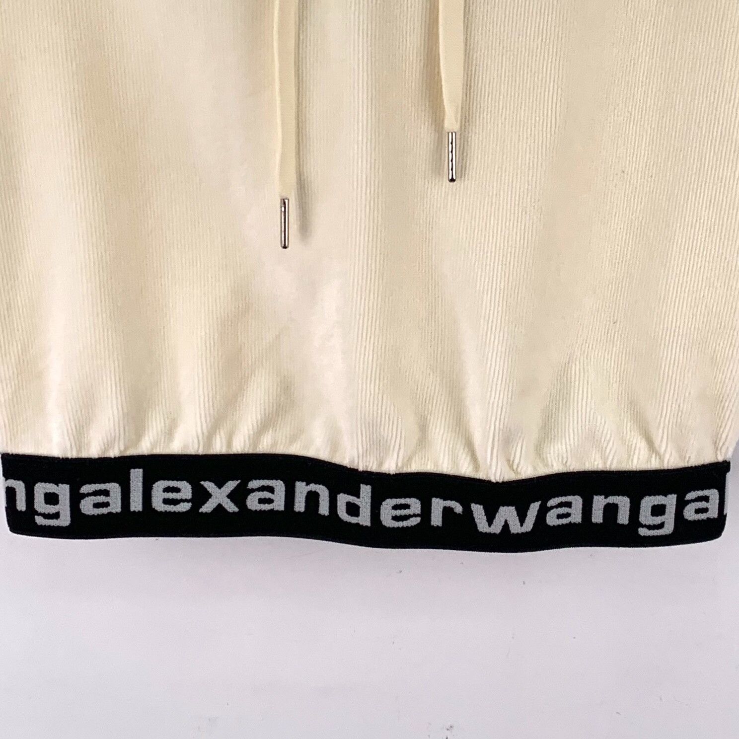 Alexander Wang Alexander Wang Logo Hem Cropped Hoodie S Size S / US 4 / IT 40 - 5 Thumbnail