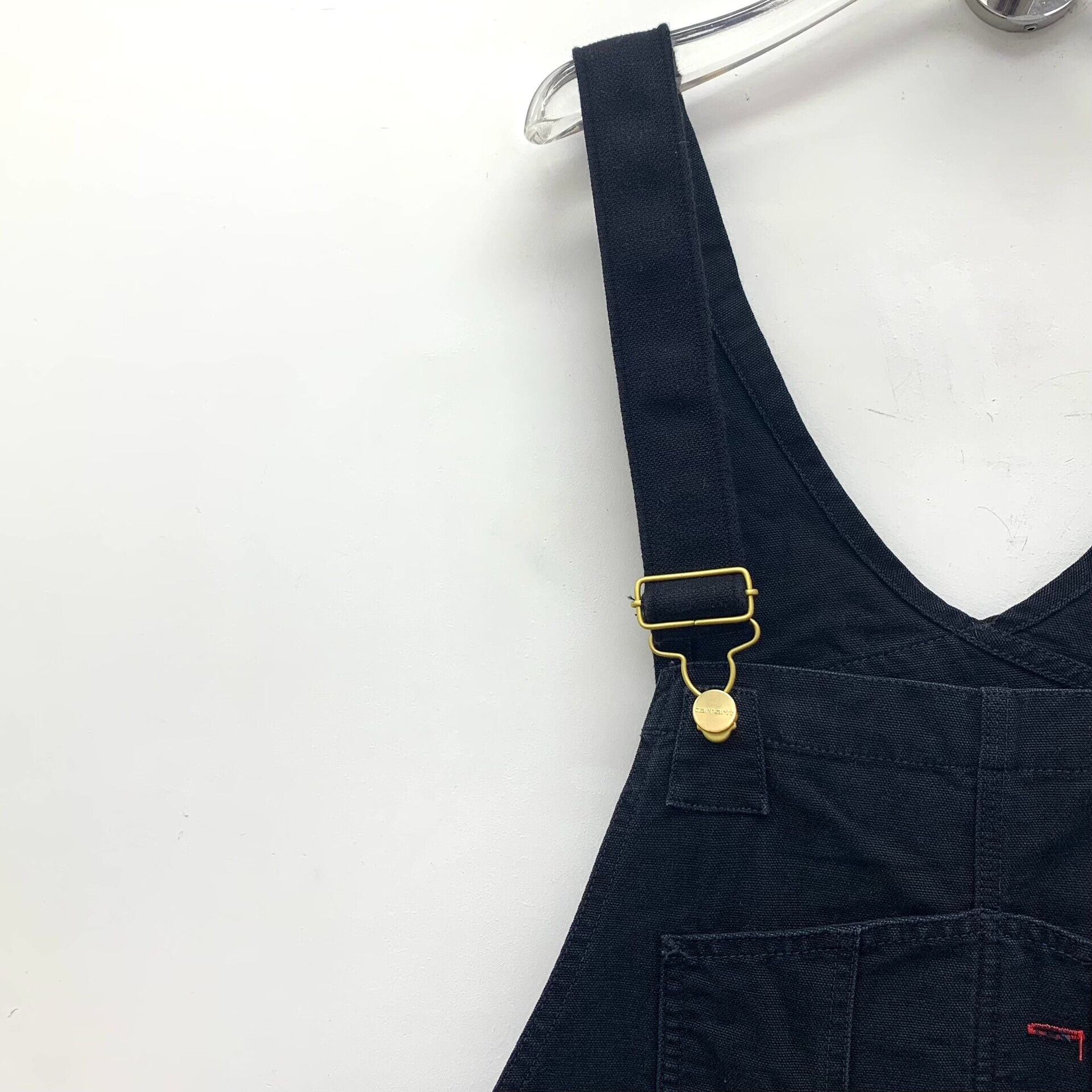 Carhartt Wip Carhartt WIP Black Cotton Bib Overalls Size 33 Size US 33 - 4 Thumbnail