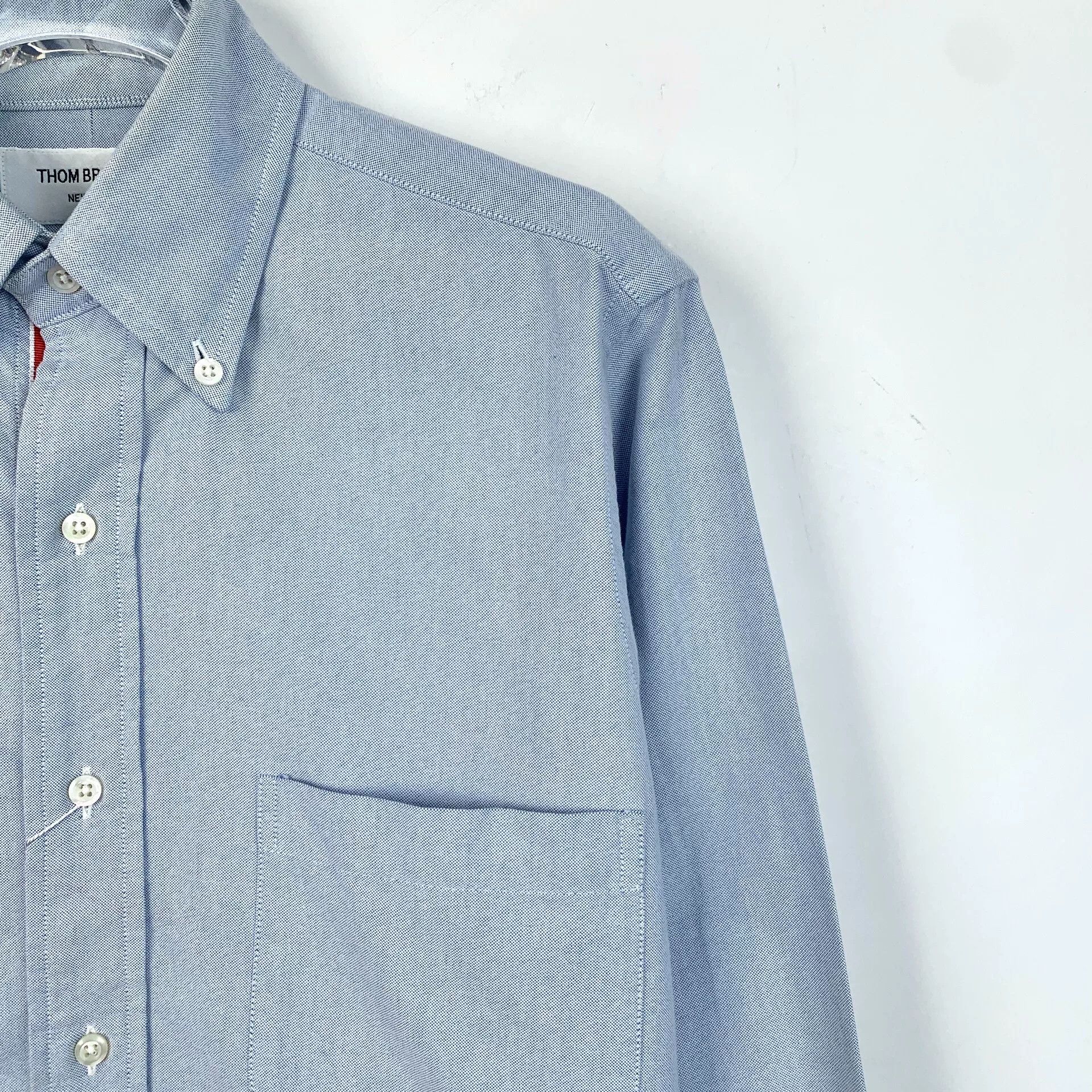 Thom Browne Thom Browne Blue Oxford Button Down Shirt Size 0 Size US XS / EU 42 / 0 - 4 Thumbnail