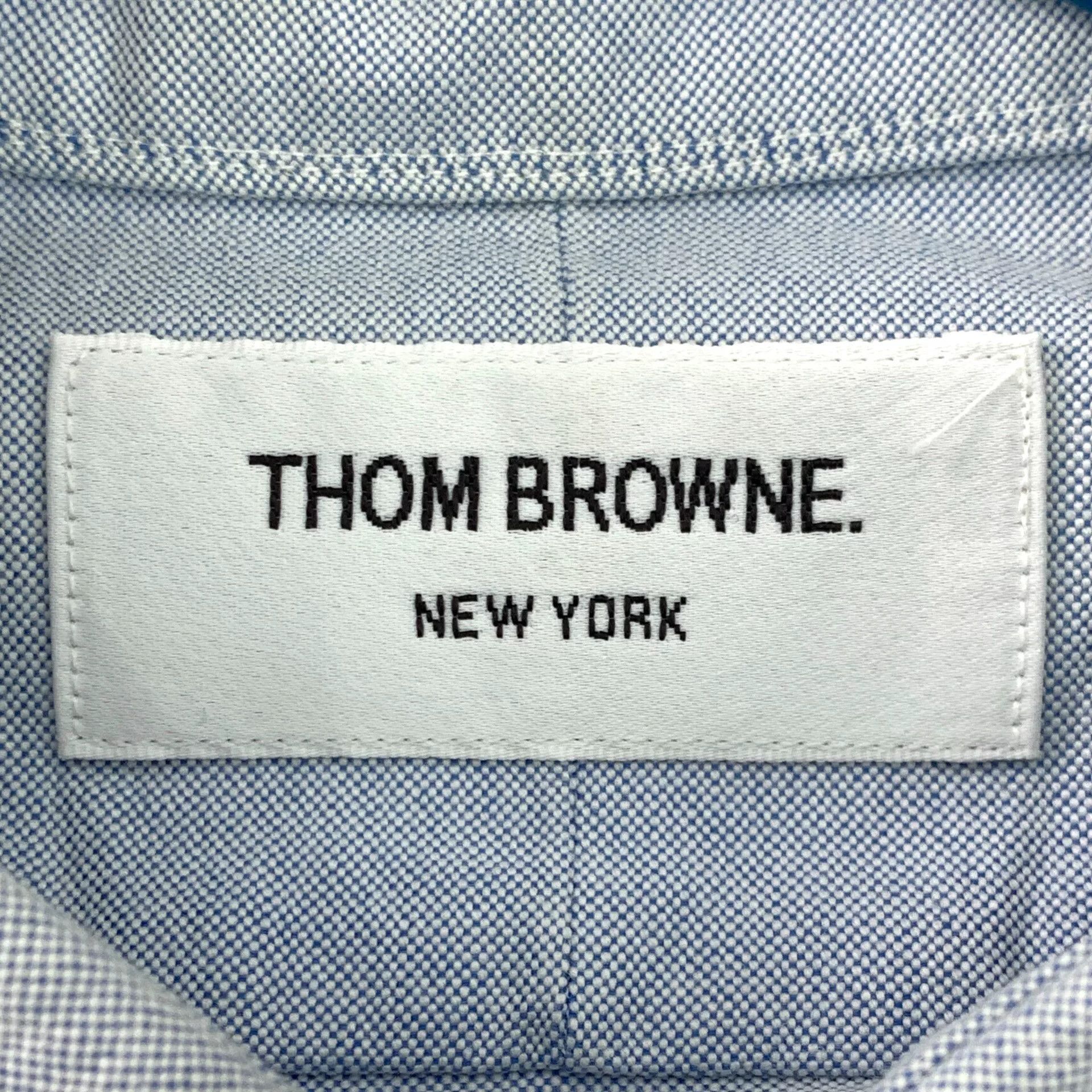 Thom Browne Thom Browne Blue Oxford Button Down Shirt Size 0 Size US XS / EU 42 / 0 - 7 Thumbnail