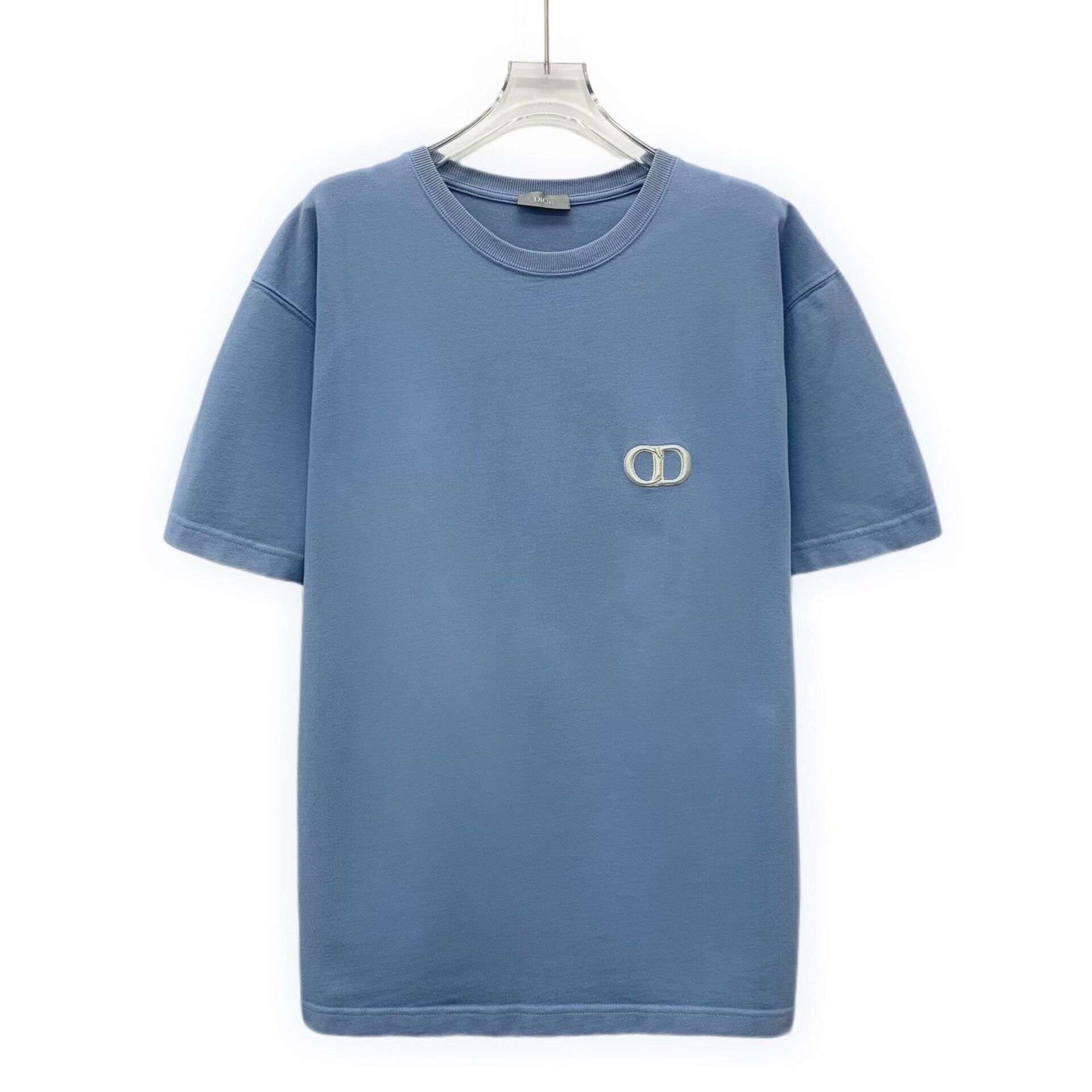 Dior Dior Embroidered CD Logo T-Shirt Blue Size L Size US L / EU 52-54 / 3 - 2 Thumbnail