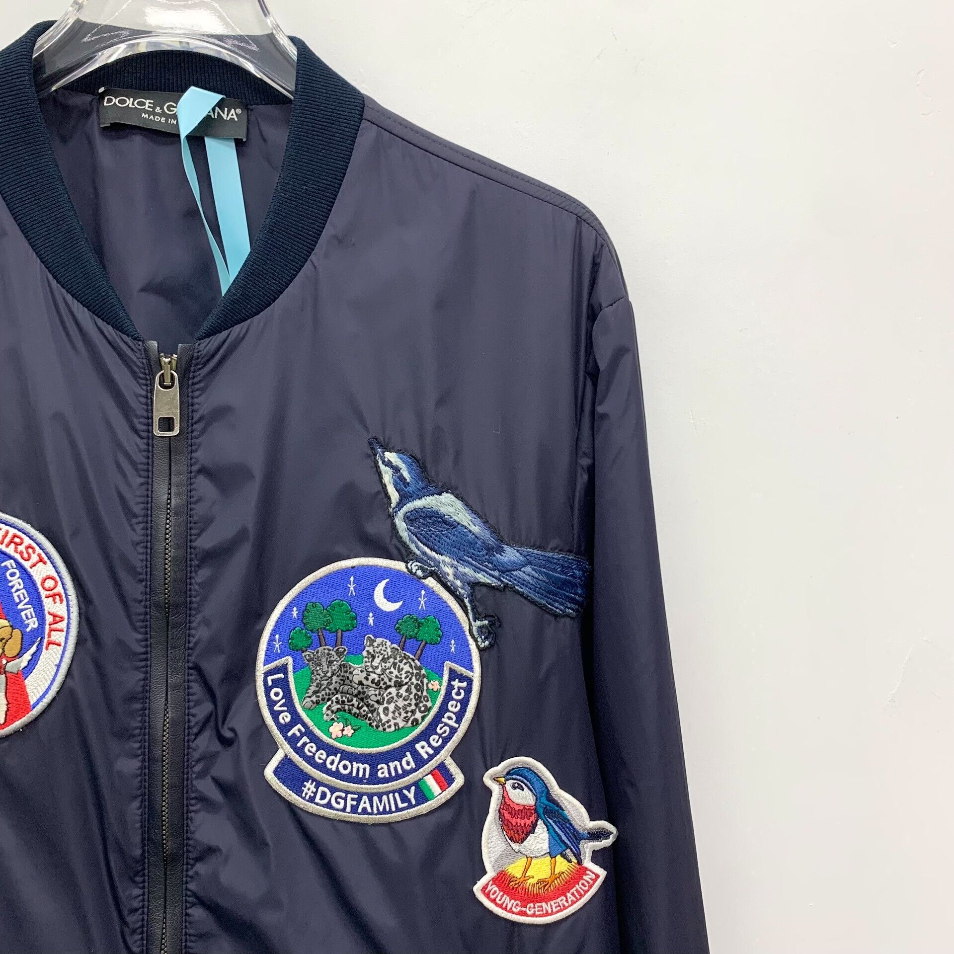 Dolce & Gabbana Dolce & Gabbana Embroidered Patch Bomber Jacket 44 Size US S / EU 44-46 / 1 - 4 Thumbnail