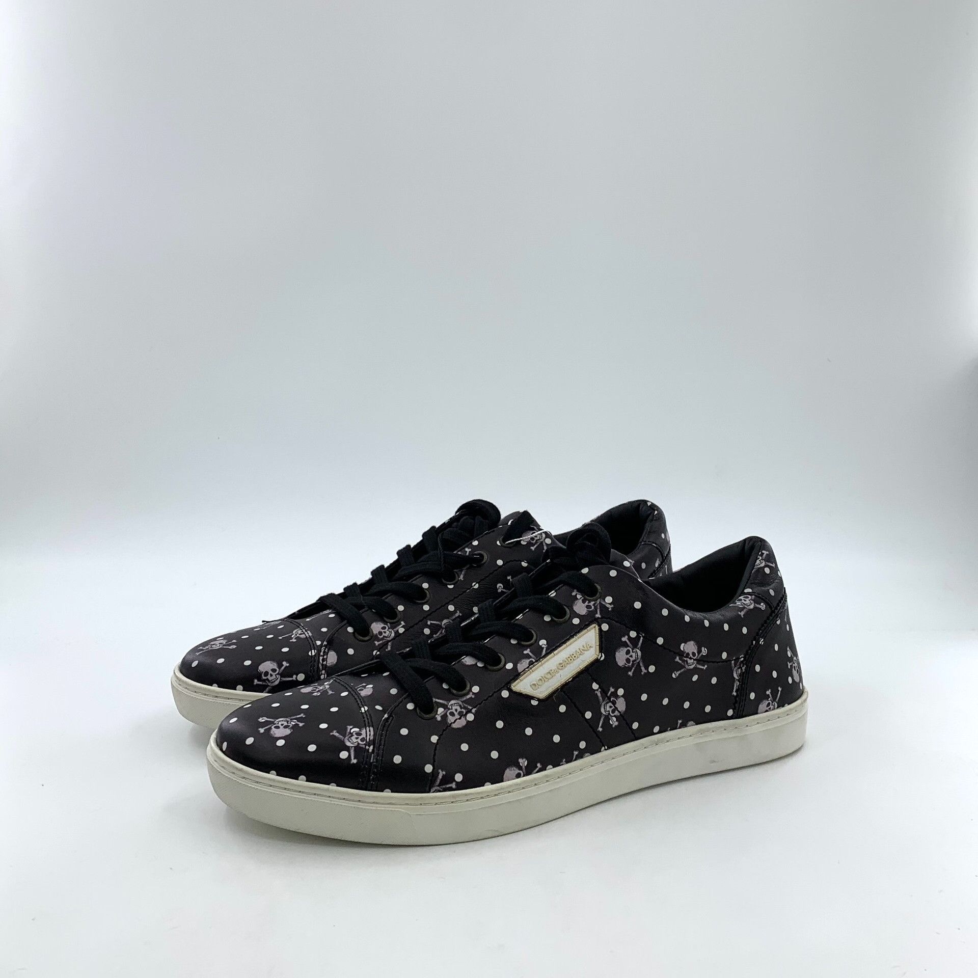 Dolce & Gabbana Dolce & Gabbana Skull Polka Dot Sneakers 44 Size US 11 / EU 44 - 2 Thumbnail