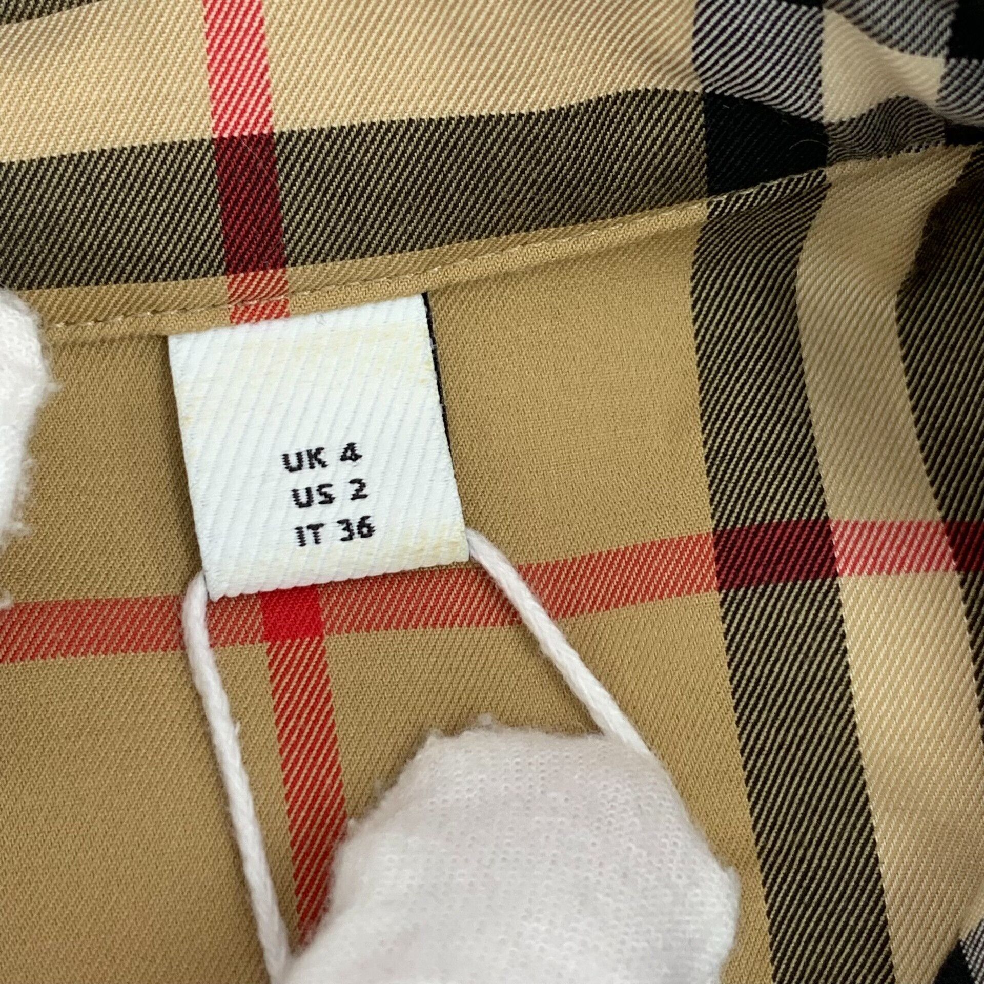 Burberry Burberry Vintage Check Cotton Shirt Dress IT 36 Size XS / US 0-2 / IT 36-38 - 9 Thumbnail