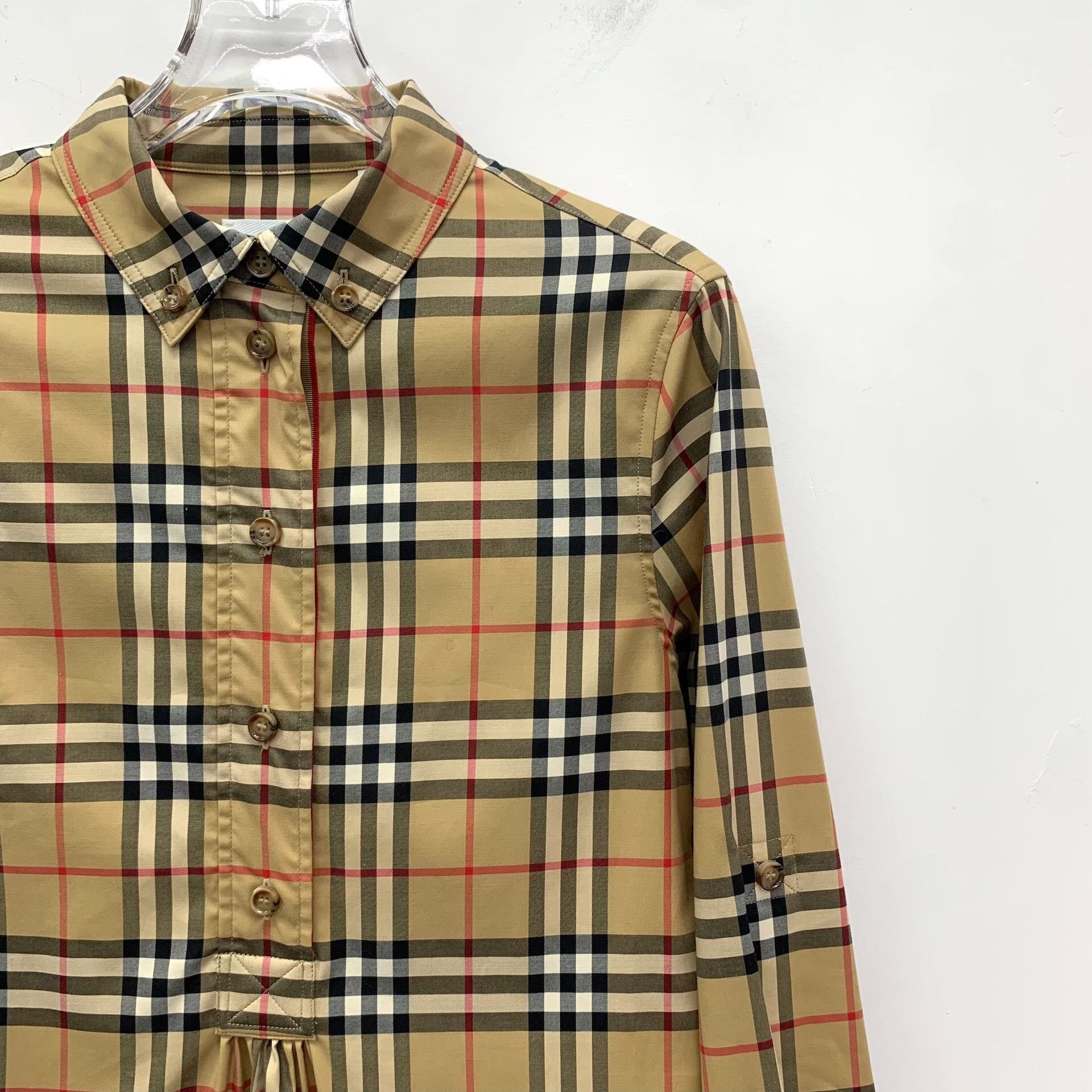 Burberry Burberry Vintage Check Cotton Shirt Dress IT 36 Size XS / US 0-2 / IT 36-38 - 4 Thumbnail