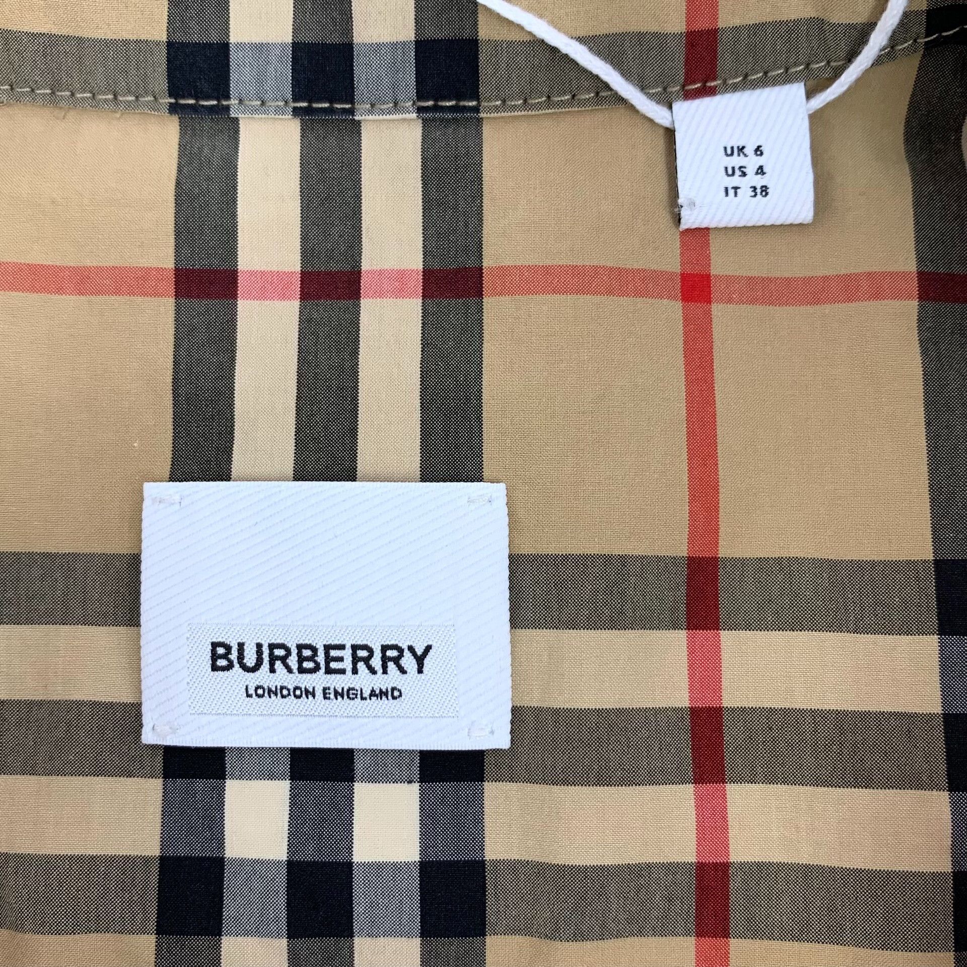 Burberry Burberry Classic Vintage Check Cotton Mini Dress IT 38 Size XS / US 0-2 / IT 36-38 - 7 Thumbnail