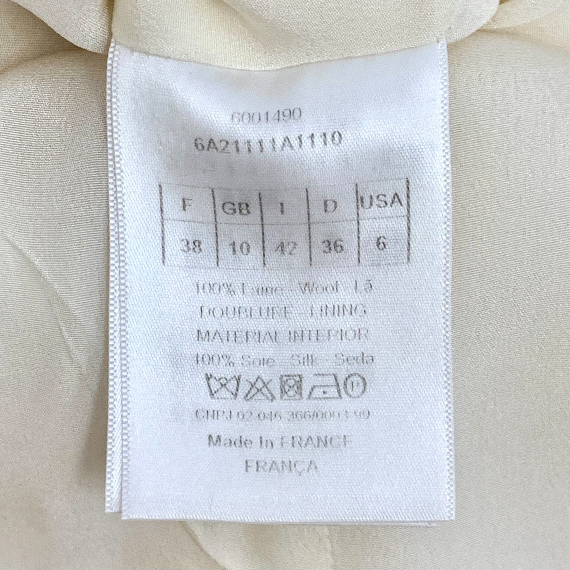 Dior Dior Beige Wool Sleeveless Mini Dress FR 38 Size S / US 4 / IT 40 - 7 Thumbnail