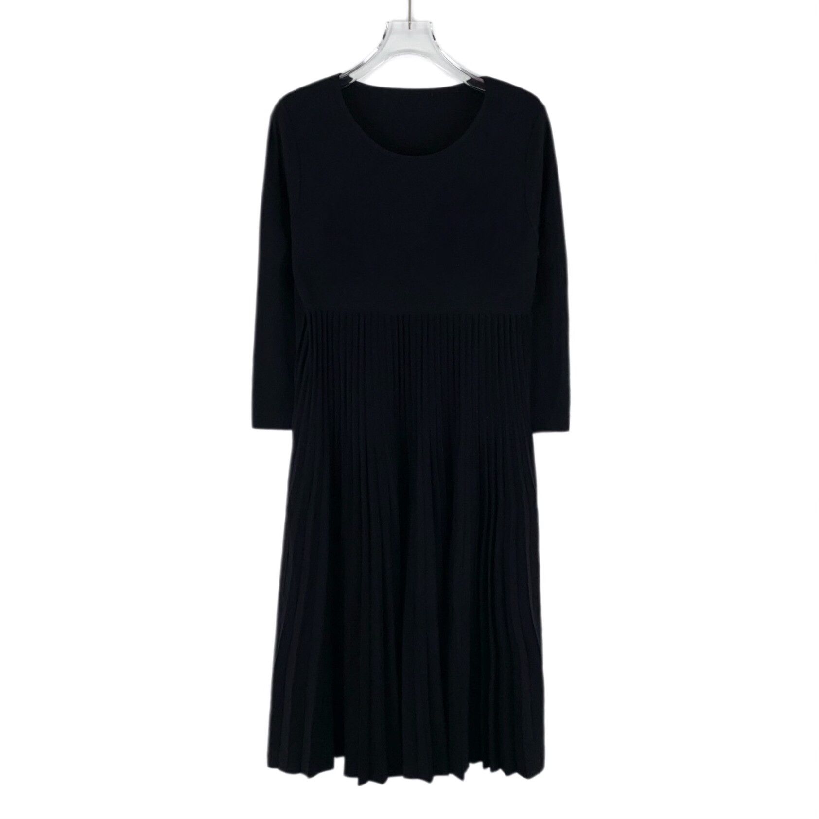 Salvatore Ferragamo Ferragamo Pleated Knit Midi Dress S Size S / US 4 / IT 40 - 2 Thumbnail