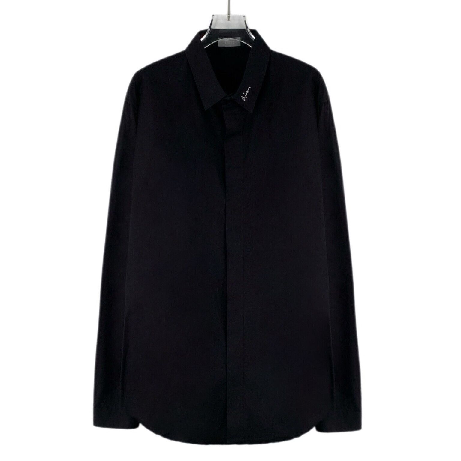 Dior Dior Embroidered Collar Cotton Shirt Size 42 Size US L / EU 52-54 / 3 - 2 Thumbnail