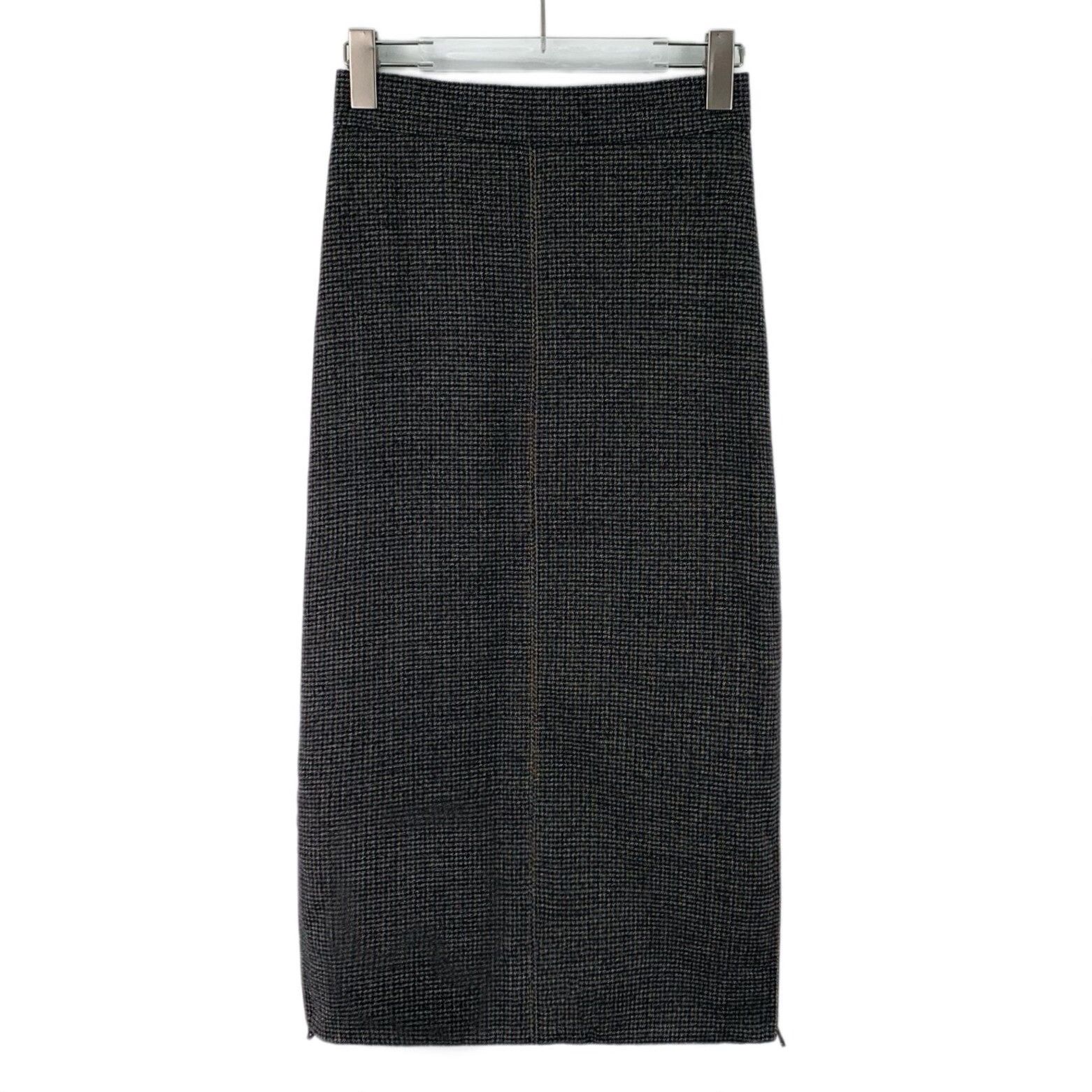 Fendi Fendi Houndstooth Wool FF Midi Skirt IT 38 Size 26" / US 2 / IT 38 - 4 Thumbnail
