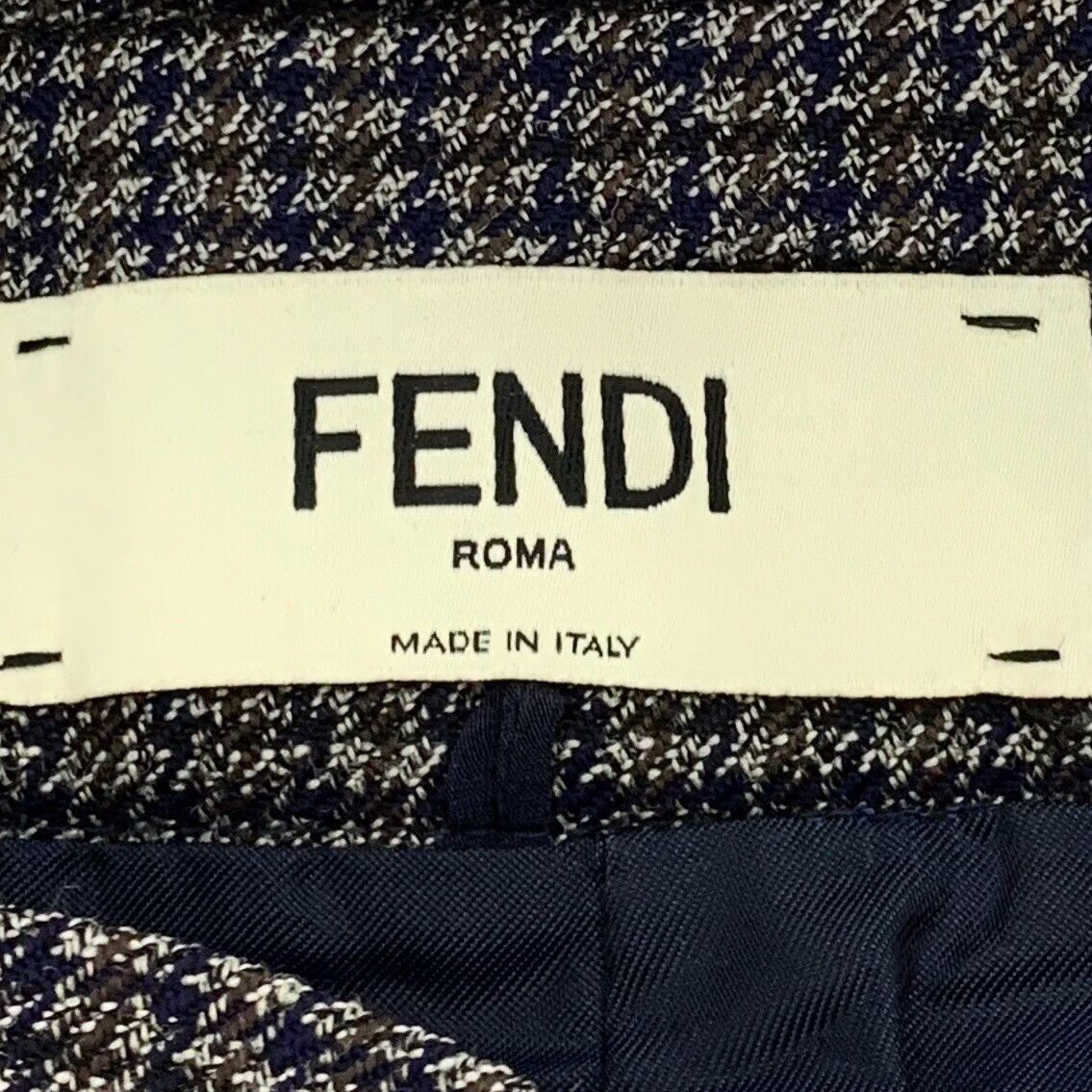 Fendi Fendi Houndstooth Wool FF Midi Skirt IT 38 Size 26" / US 2 / IT 38 - 8 Thumbnail