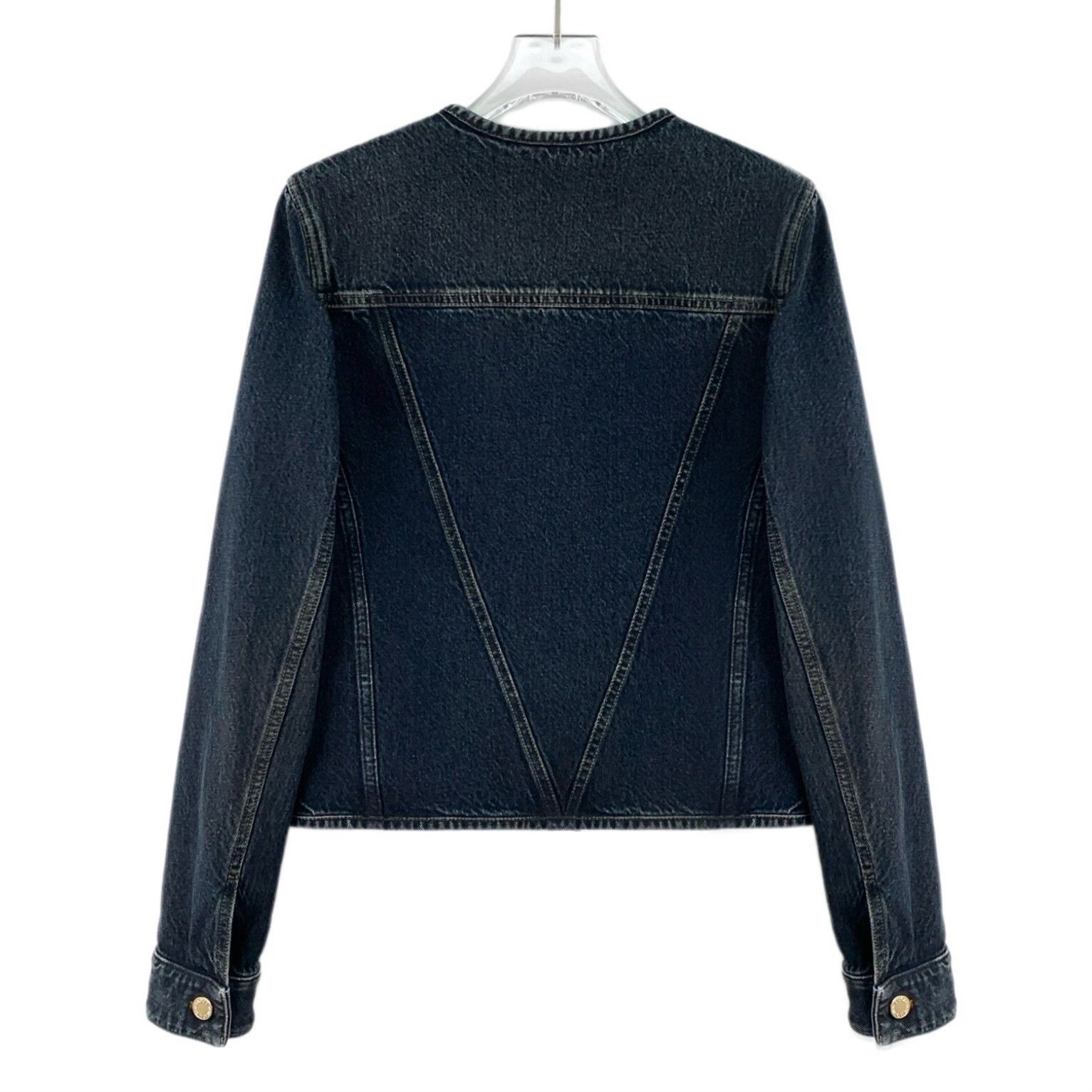 Louis Vuitton Louis Vuitton Logo Embroidered Denim Jacket 36 Size XS / US 0-2 / IT 36-38 - 3 Thumbnail
