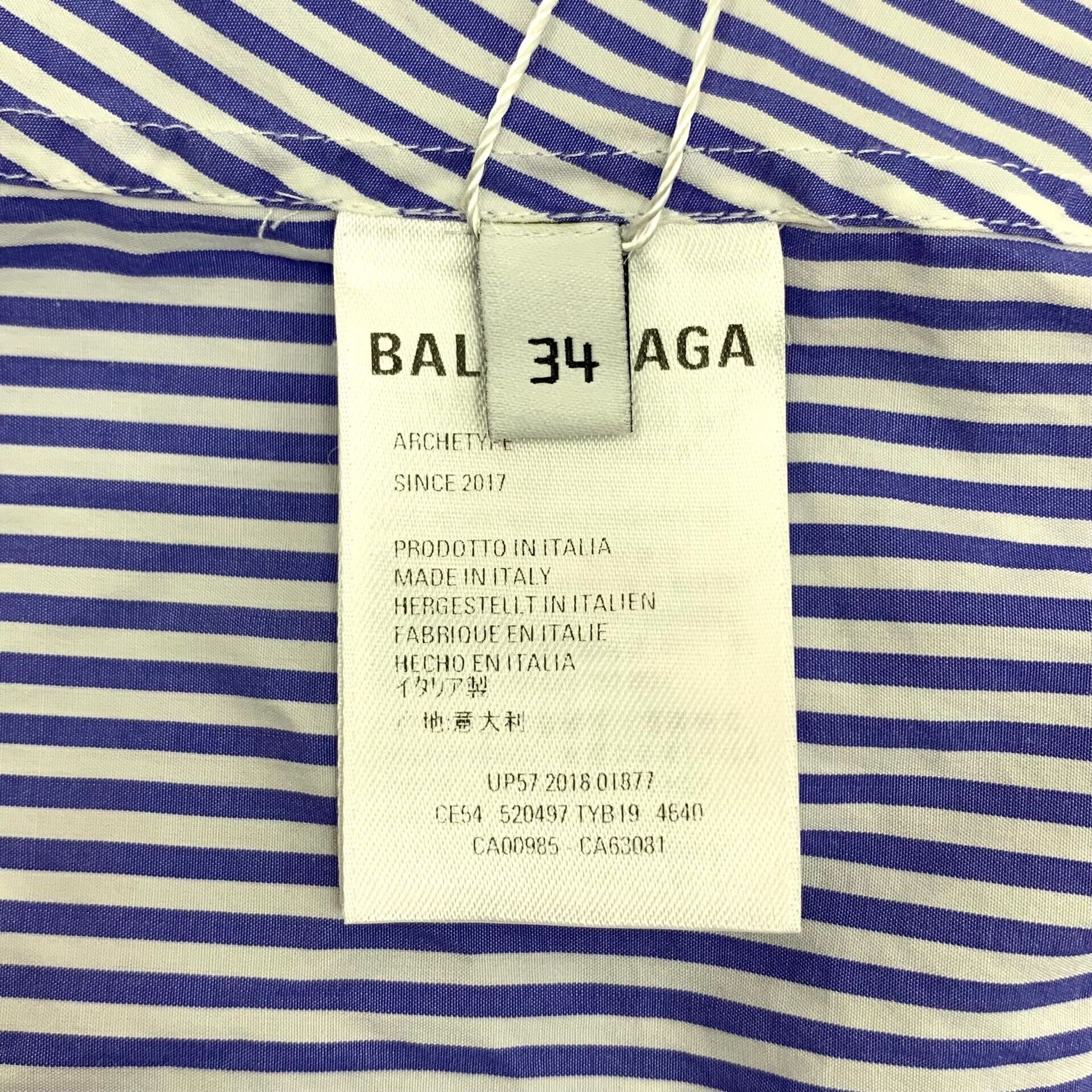 Balenciaga Balenciaga Striped Logo Bow Blouse FR 34 Size XS / US 0-2 / IT 36-38 - 7 Thumbnail