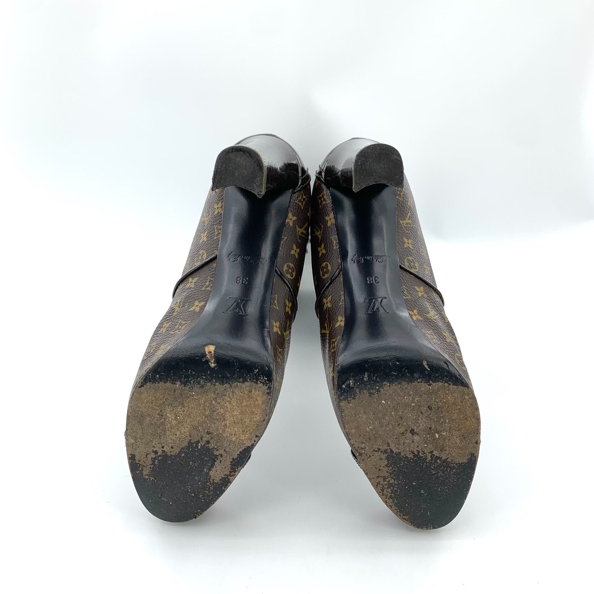 Louis Vuitton Louis Vuitton Monogram Block Heel Tall Boots 38 Size US 8 / IT 38 - 6 Thumbnail